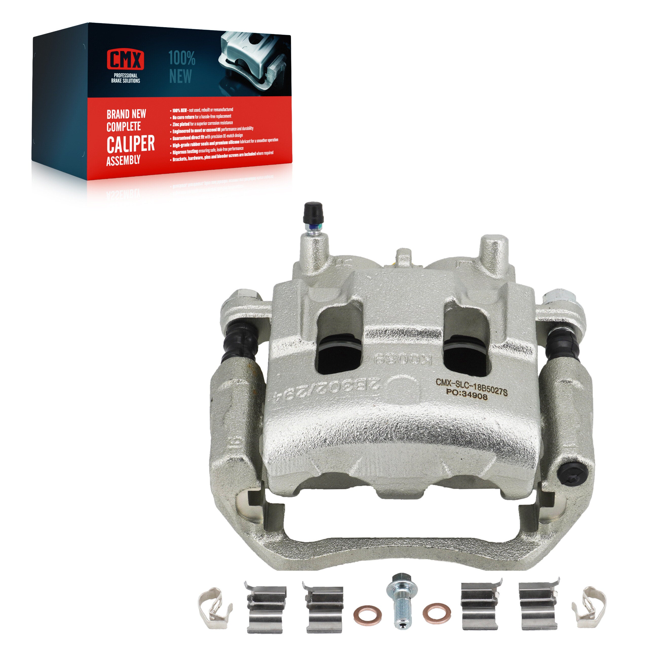 CMX SLC-18B5027S Disc Brake Caliper for 2007-2012 Ford Edge, Mazda CX-7 - Front Right