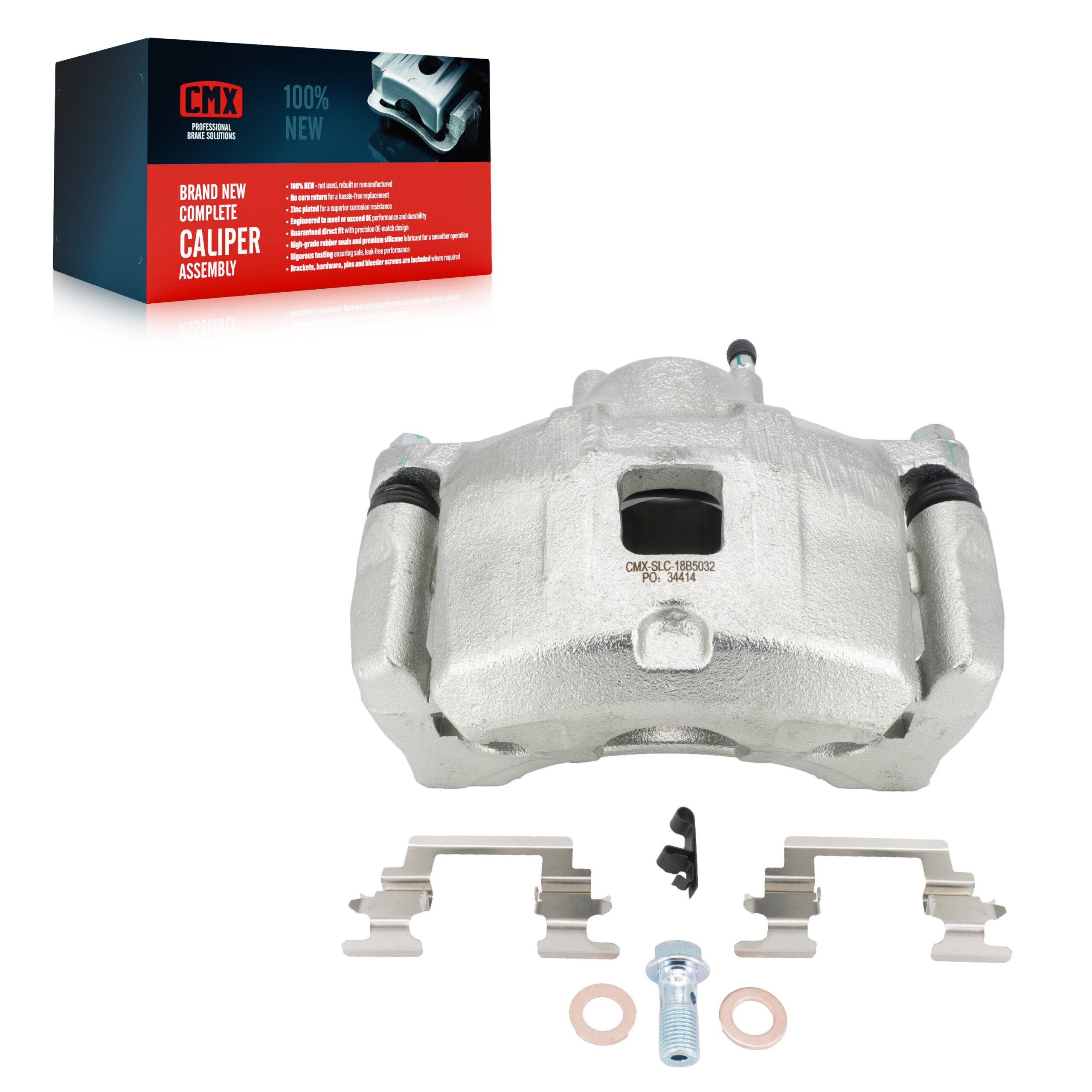 CMX SLC-18B5032 Disc Brake Caliper for 2007-2017 Jeep Compass, Chrysler 200, Dodge Avenger - Front Left