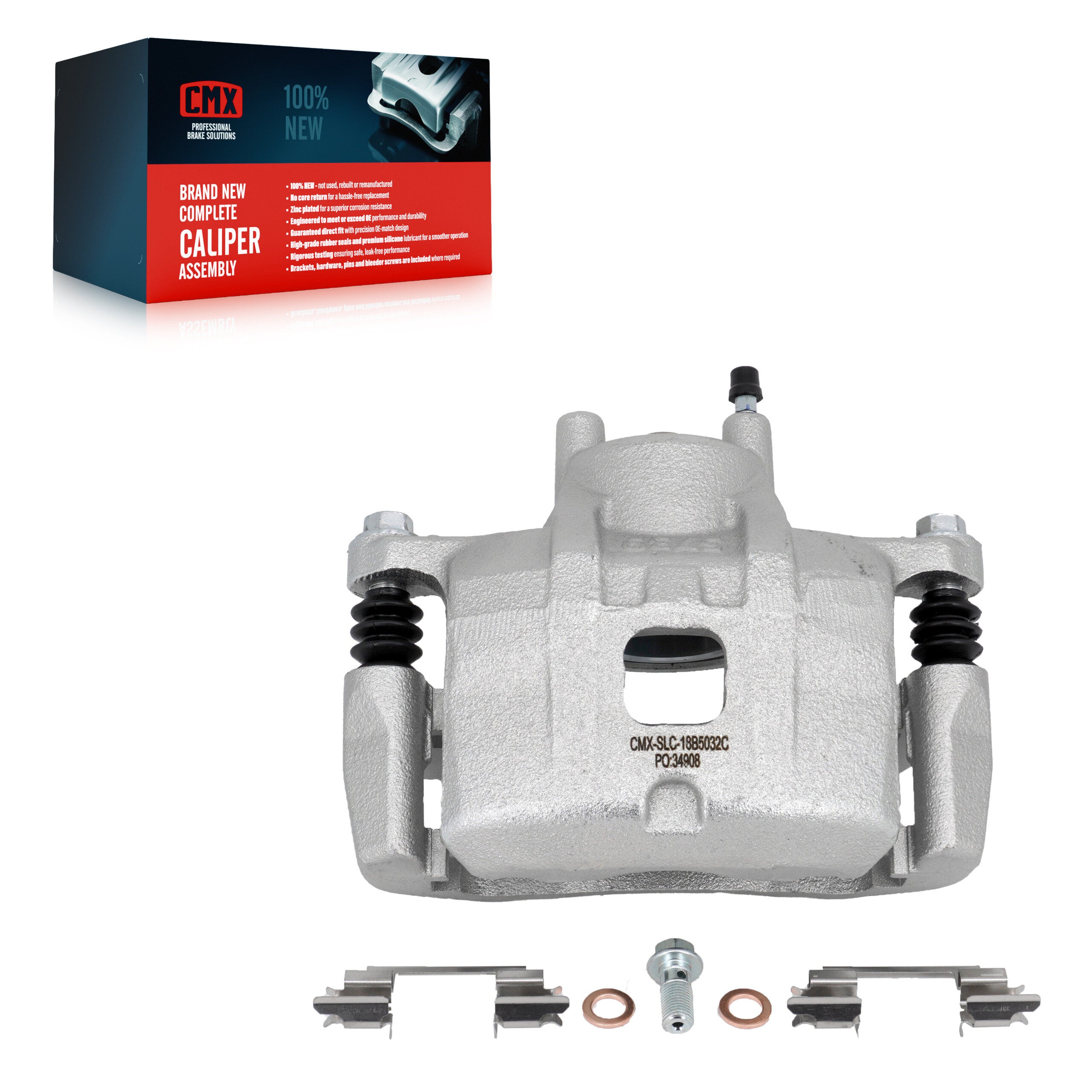 CMX SLC-18B5032C Disc Brake Caliper for 2008-2017 Mitsubishi Lancer - Front Left