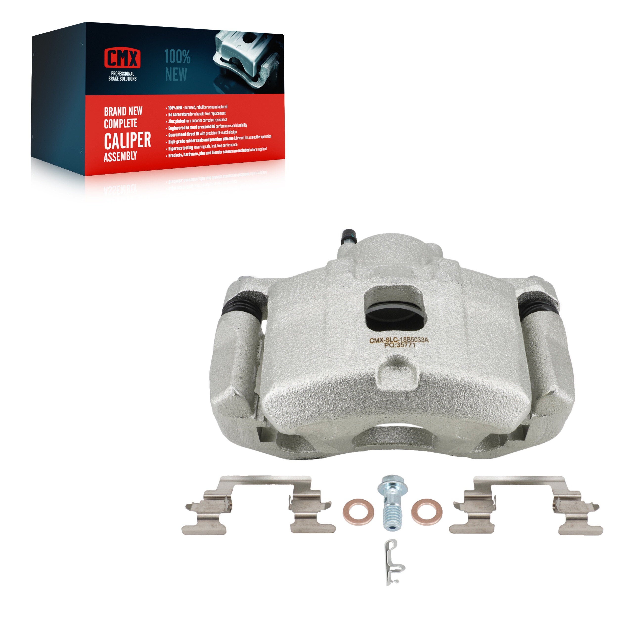 CMX SLC-18B5033A Disc Brake Caliper for 2007-2012 Dodge Caliber - Front Right