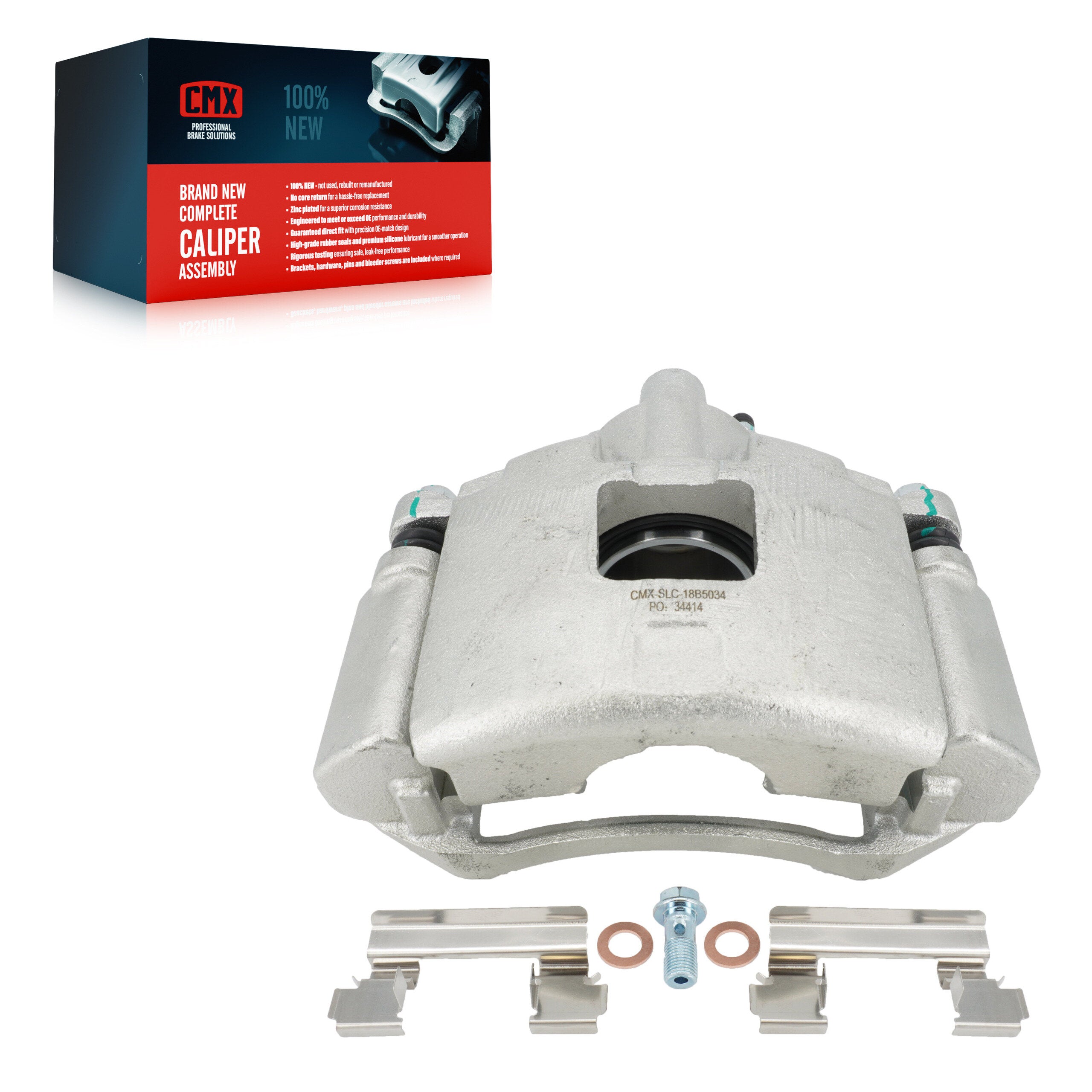 CMX SLC-18B5034 Disc Brake Caliper for 2004-2009 Buick Allure, Buick LaCrosse, Pontiac Montana - Front Left