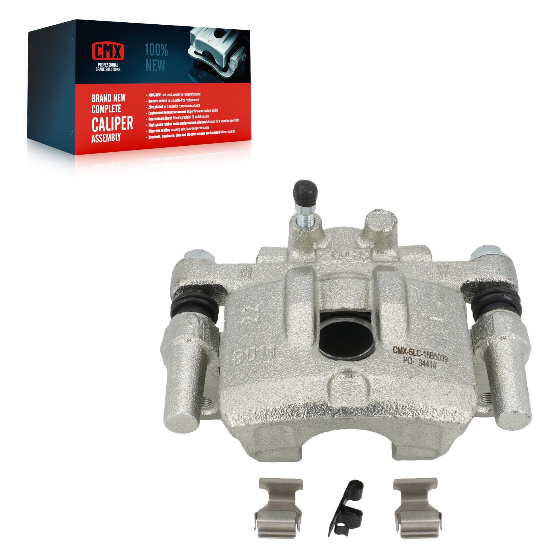 CMX SLC-18B5039 Disc Brake Caliper for 2007-2017 Jeep Compass, Mitsubishi Lancer, Chrysler 200 - Rear Left