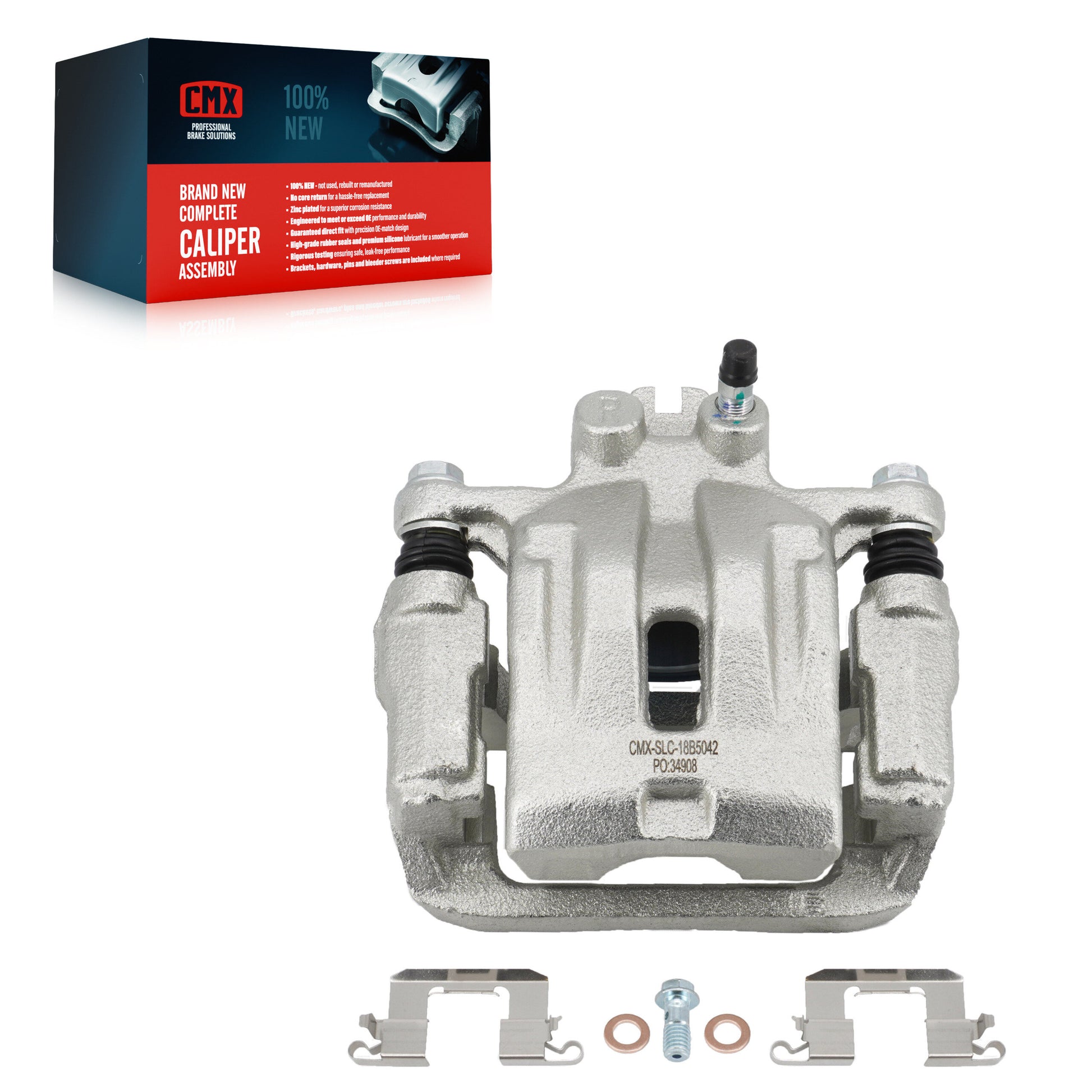 CMX SLC-18B5042 Disc Brake Caliper for 2007-2012 Ford Edge, Lincoln MKX, Mazda CX-7 - Rear Right