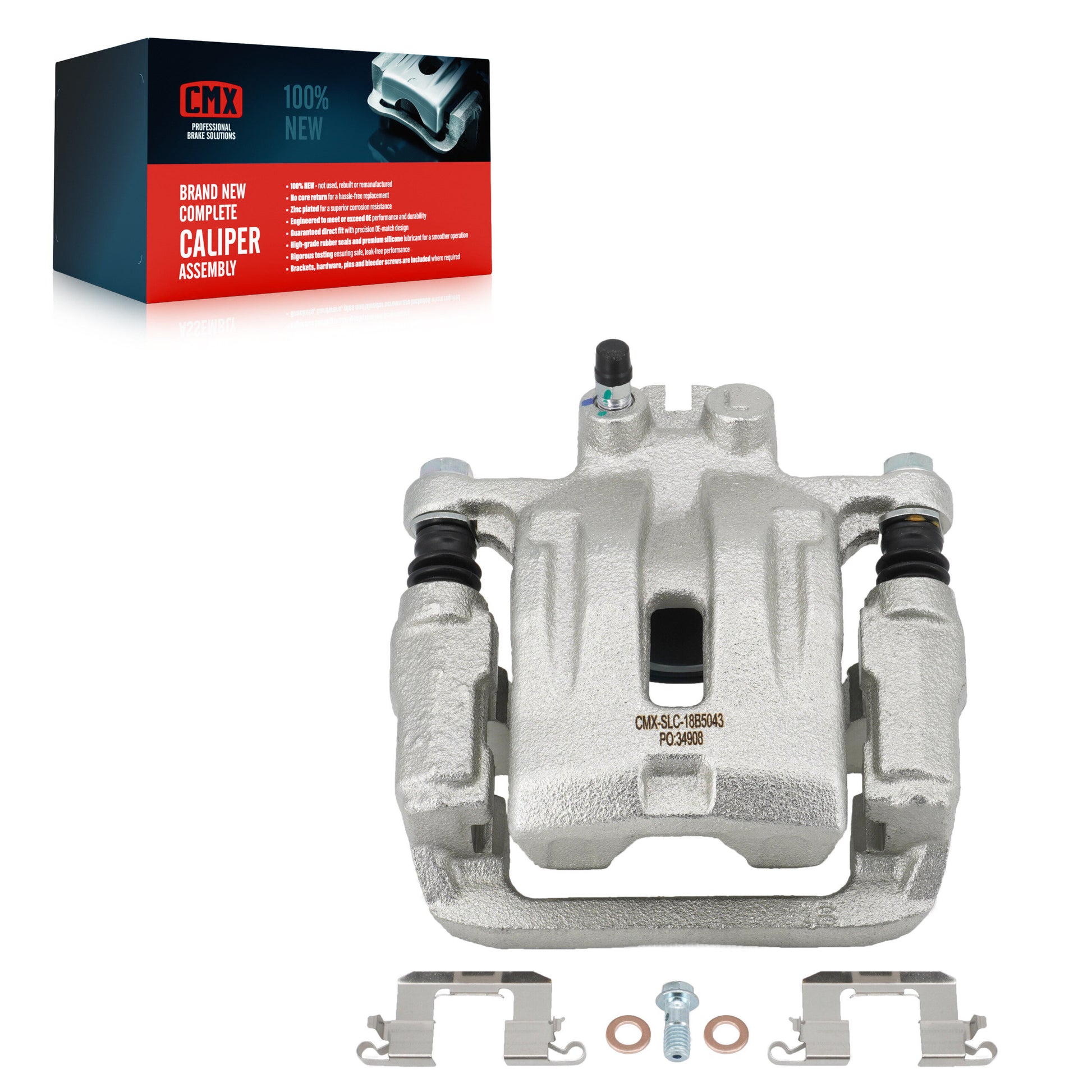 CMX SLC-18B5043 Disc Brake Caliper for 2007-2012 Ford Edge, Lincoln MKX, Mazda CX-7 - Rear Left