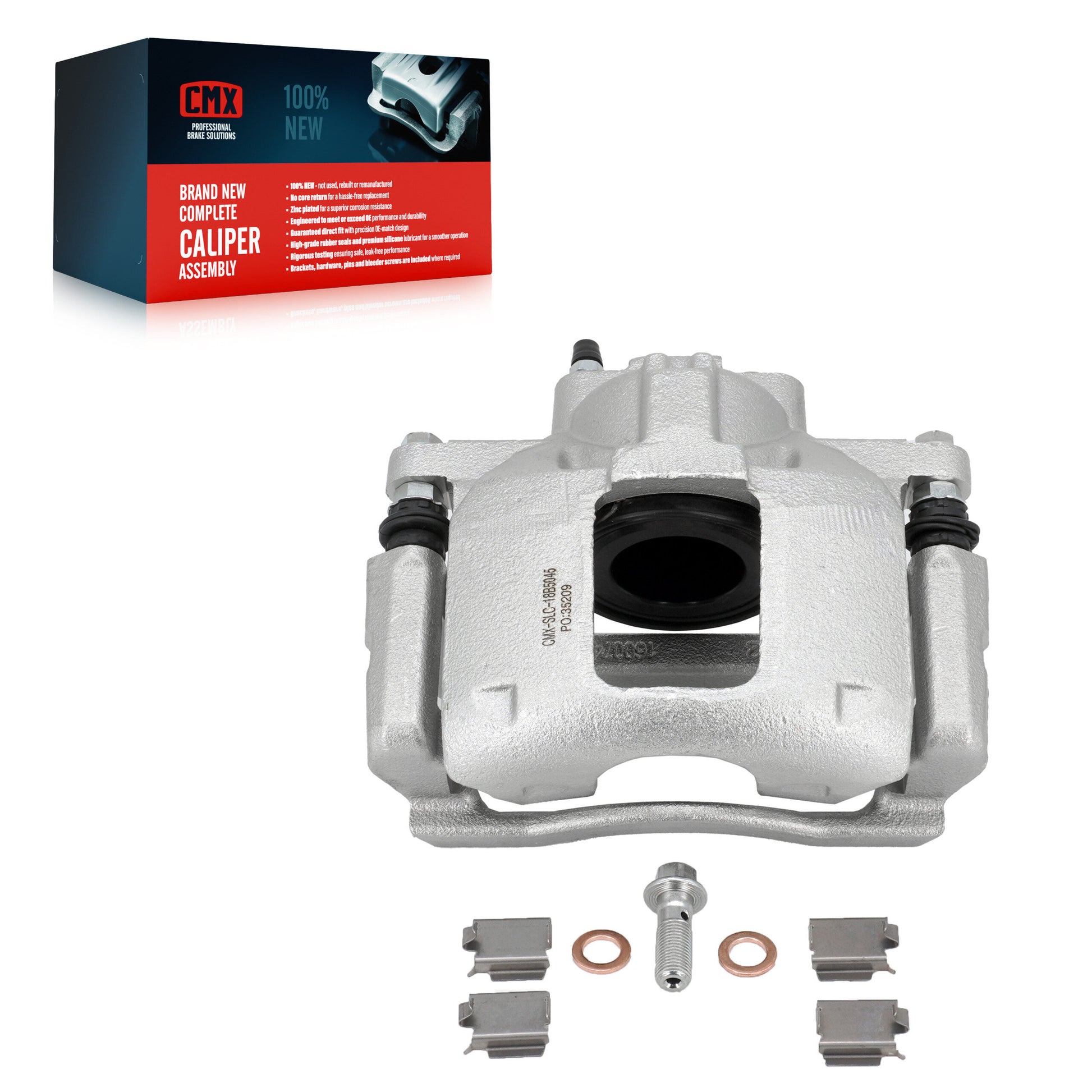 CMX SLC-18B5045 Disc Brake Caliper for 2007-2018 Jeep Wrangler JK, Jeep Wrangler, Dodge Journey - Front Left, Front Right