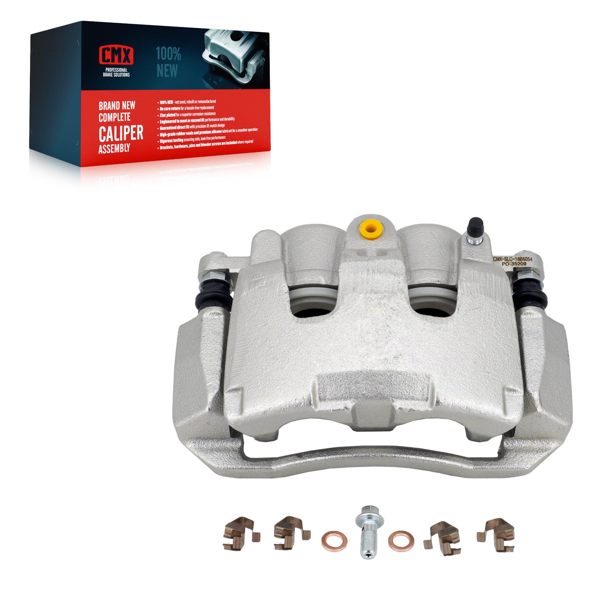 CMX SLC-18B5054 Disc Brake Caliper for 2007-2024 Ram 1500 Classic, Ram 1500, Ram Dakota - Front Right, Front Left