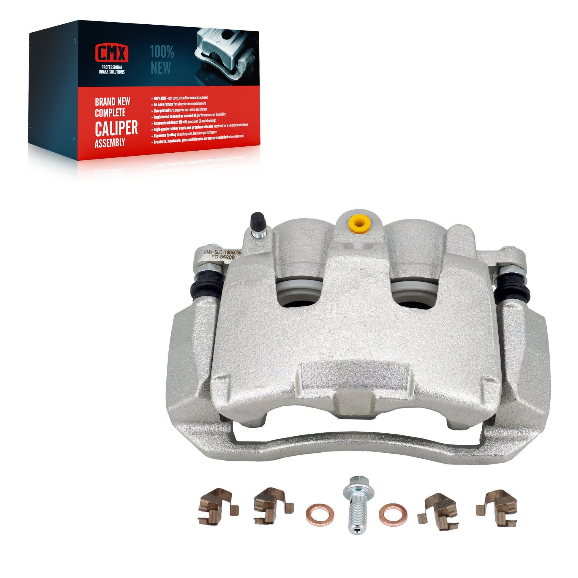 CMX SLC-18B5055 Disc Brake Caliper for 2007-2024 Ram 1500 Classic, Ram 1500, Ram Dakota - Front Left, Front Right