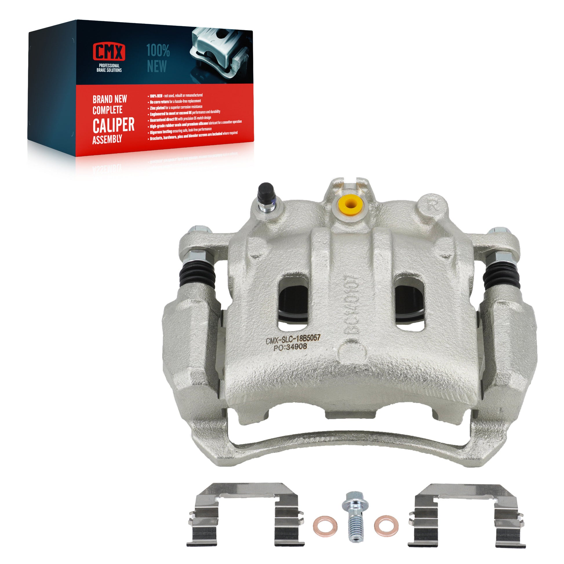 CMX SLC-18B5057 Disc Brake Caliper for 2007-2015 Chevrolet Captiva Sport, Saturn Vue, Chevrolet Equinox - Front Right