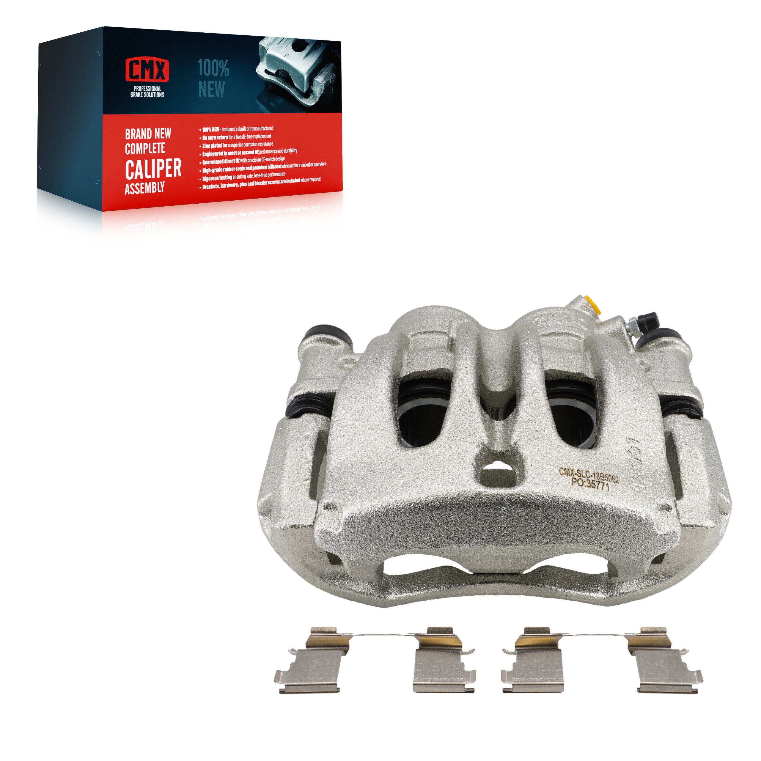 CMX SLC-18B5062 Disc Brake Caliper for 2007-2023 Mercedes-Benz Metris, Mercedes-Benz Sprinter 2500, Dodge Sprinter 2500 - Front Right