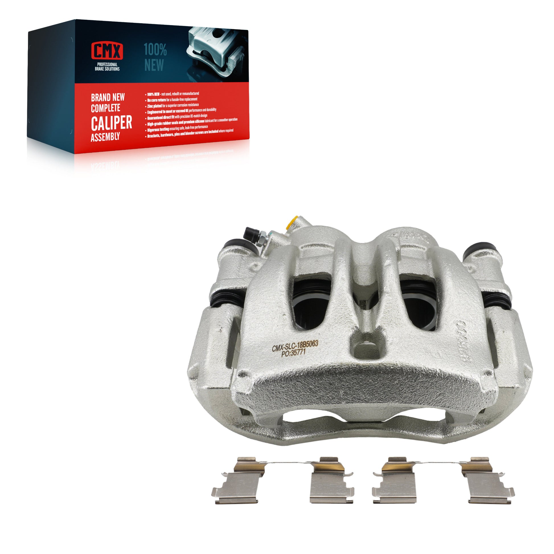 CMX SLC-18B5063 Disc Brake Caliper for 2007-2023 Mercedes-Benz Metris, Mercedes-Benz Sprinter 2500, Dodge Sprinter 2500 - Front Left