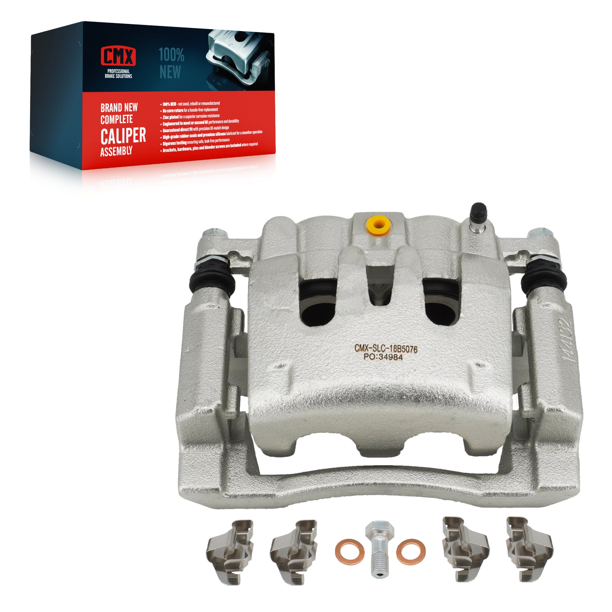 CMX SLC-18B5076 Disc Brake Caliper for 2008-2012 Ford F-250 Super Duty, Ford F-350 Super Duty - Rear Right