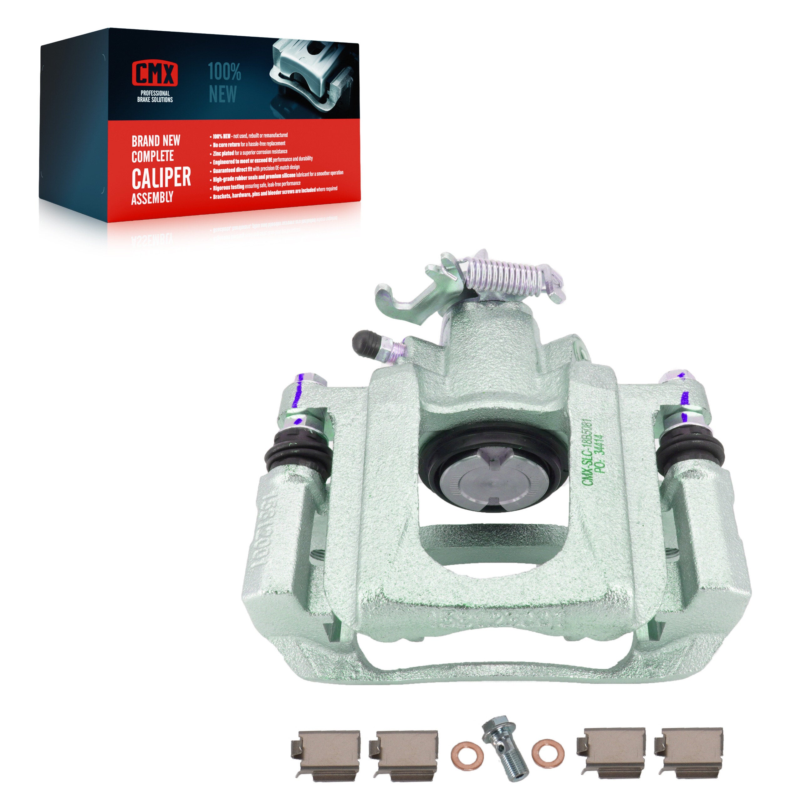 CMX SLC-18B5081 Disc Brake Caliper for 2008-2016 Ram C/V, Chrysler Town & Country, Dodge Grand Caravan - Rear Left