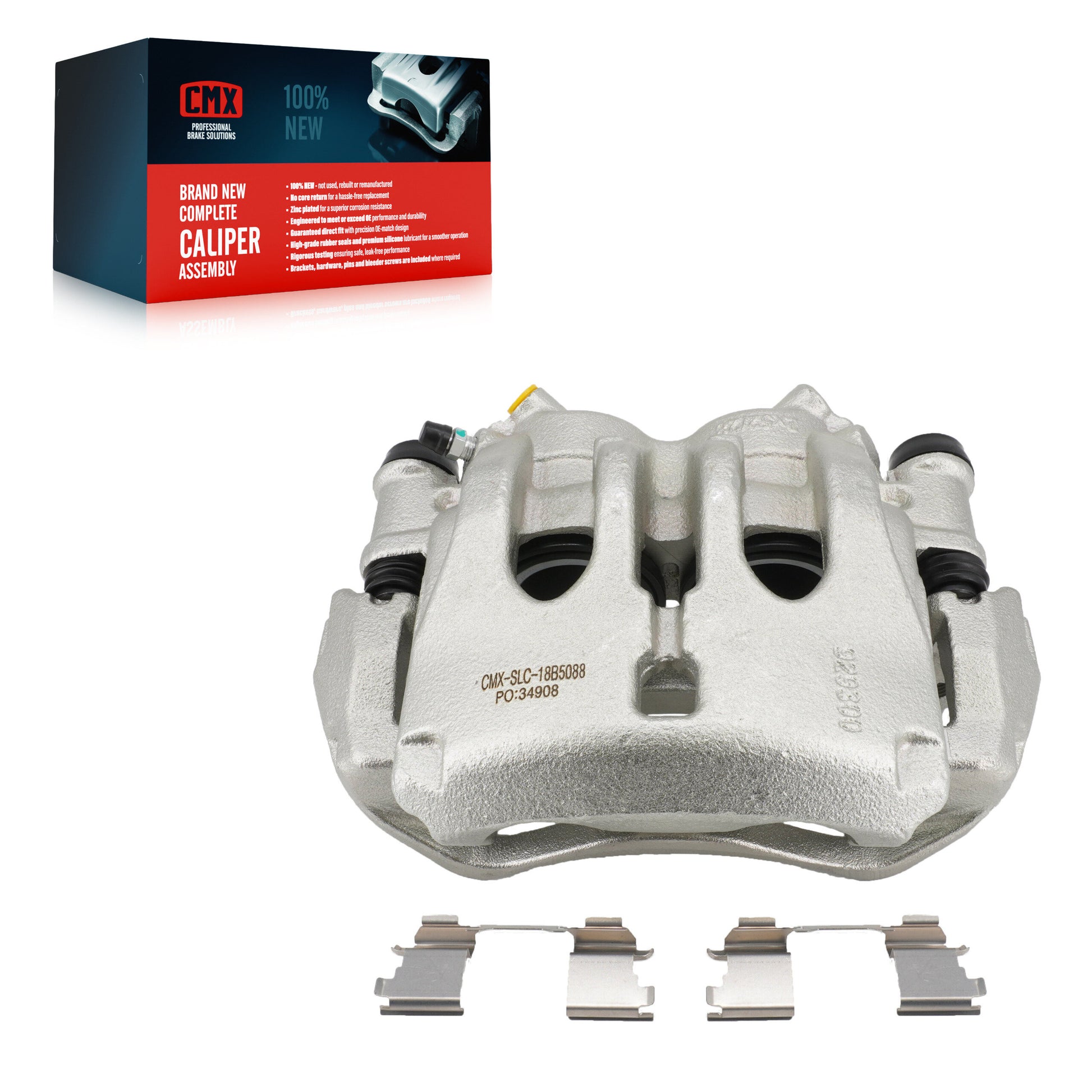 CMX SLC-18B5088 Disc Brake Caliper for 2007-2018 Mercedes-Benz Sprinter 3500XD, Mercedes-Benz Sprinter 3500, Dodge Sprinter 3500 - Front Left