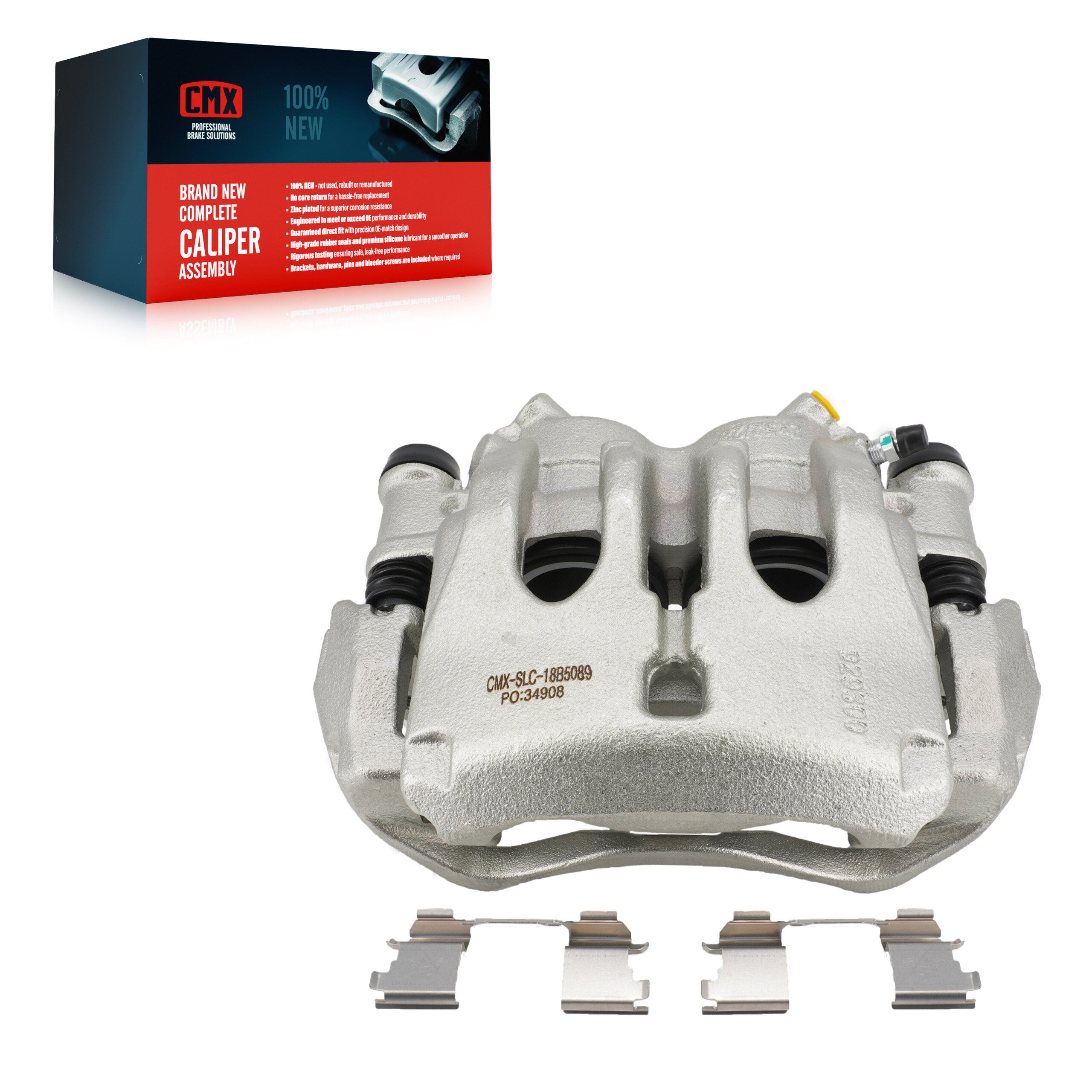 CMX SLC-18B5089 Disc Brake Caliper for 2007-2018 Mercedes-Benz Sprinter 3500XD, Mercedes-Benz Sprinter 3500, Dodge Sprinter 3500 - Front Right