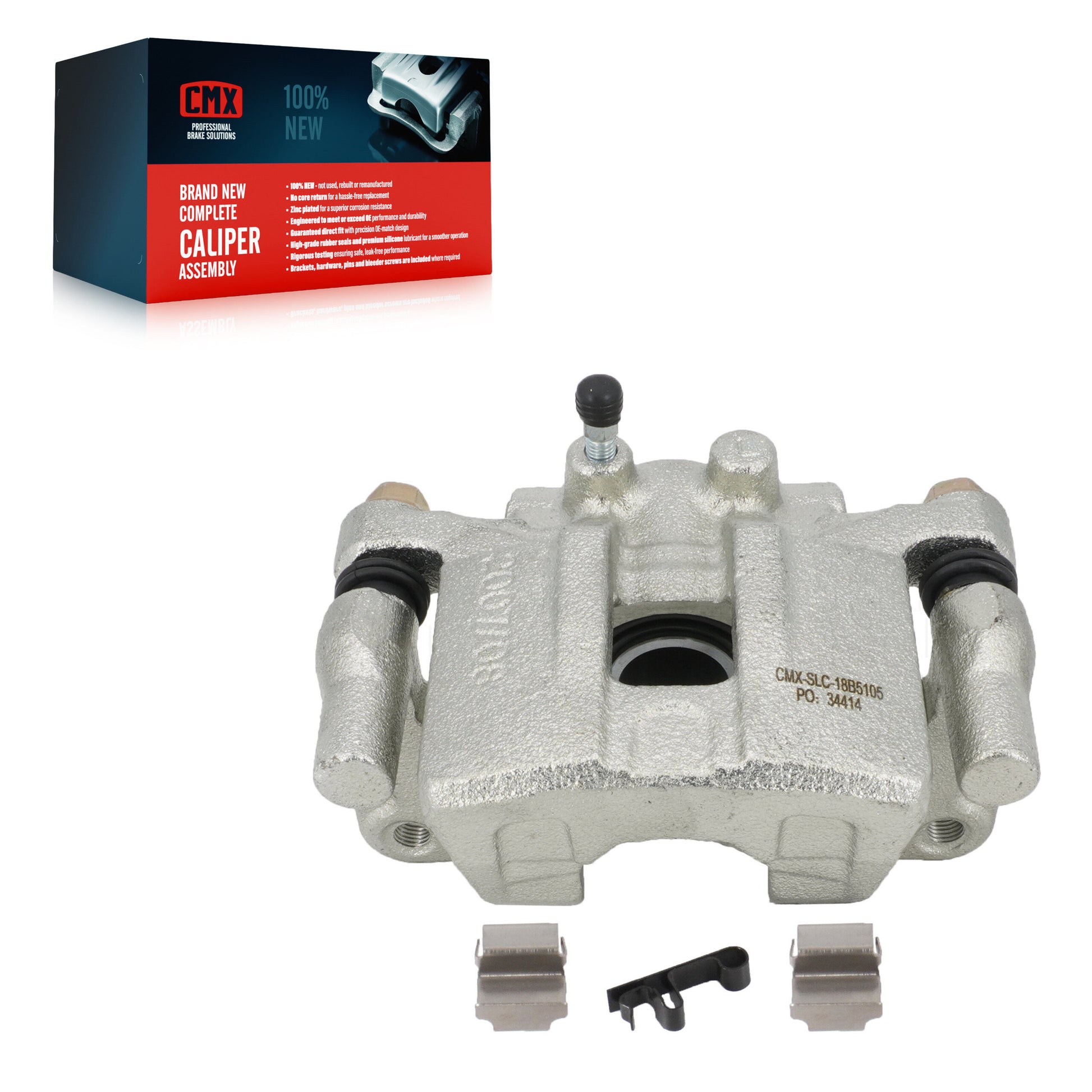 CMX SLC-18B5105 Disc Brake Caliper for 2007-2017 Jeep Compass, Mitsubishi Lancer, Chrysler 200 - Rear Left