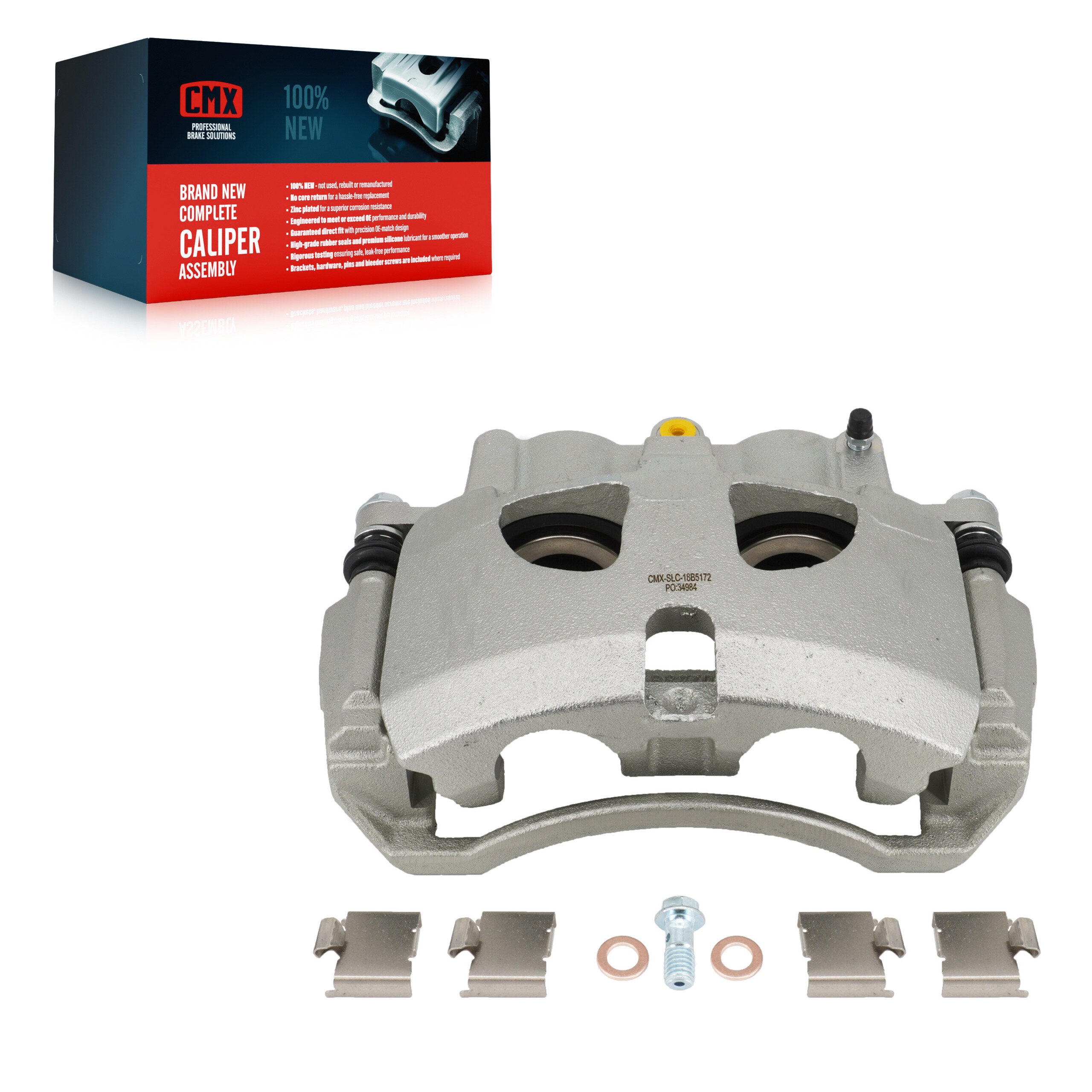 CMX SLC-18B5172 Disc Brake Caliper for 2009-2018 Ram 2500, Ram 3500, Ram 4000 - Front Right