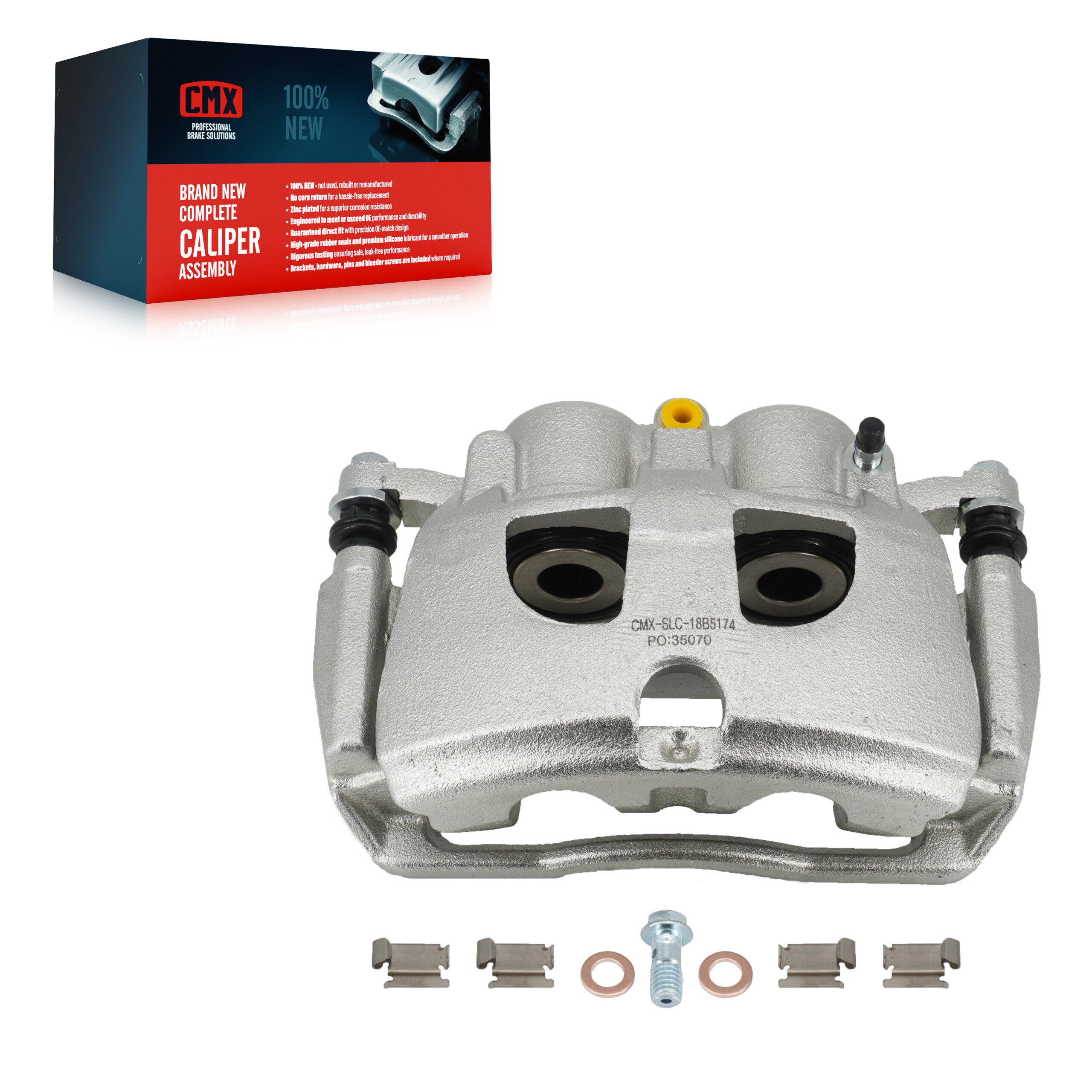 CMX SLC-18B5174 Disc Brake Caliper for 2009-2018 Ram 2500, Ram 3500, Dodge Ram 2500 - Rear Right