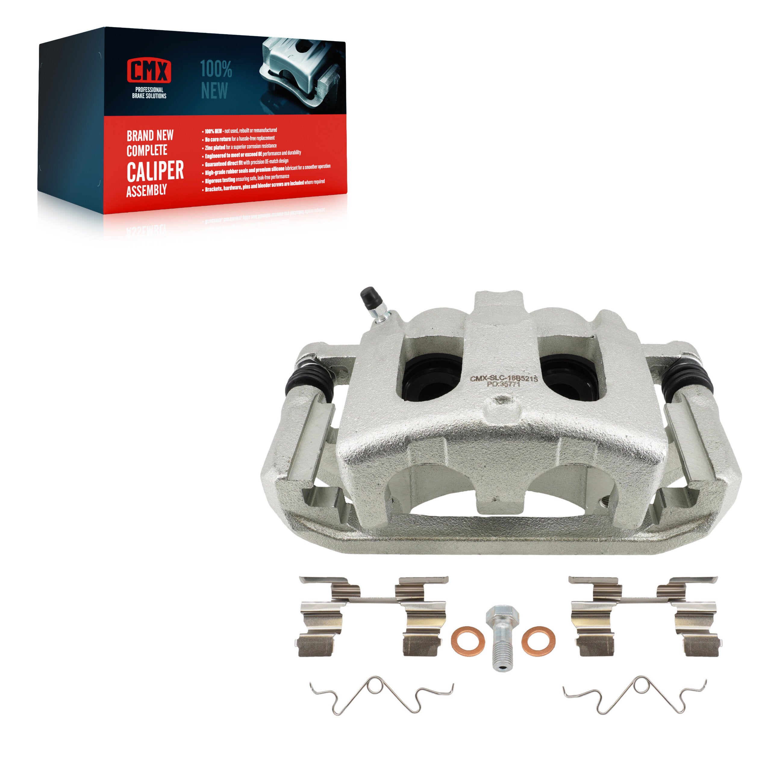 CMX SLC-18B5215 Disc Brake Caliper for 2009-2019 Ford Explorer, Ford Flex, Ford Taurus - Front Right