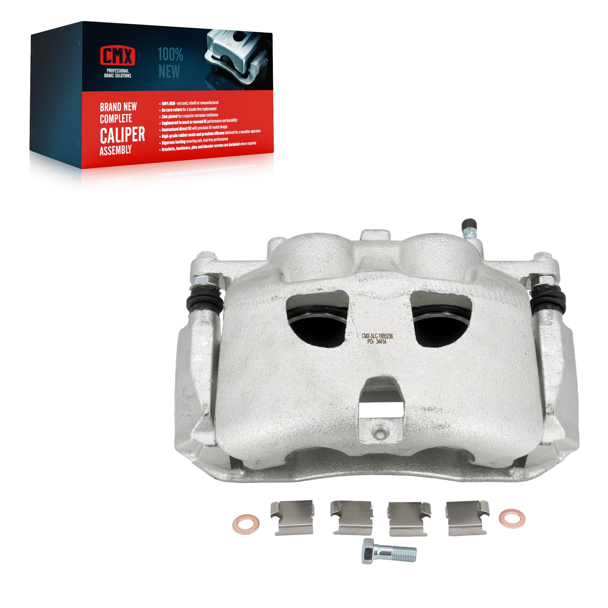 CMX SLC-18B5236 Disc Brake Caliper for 2010-2021 Lincoln Navigator, Ford Expedition, Ford F-150 - Front Right