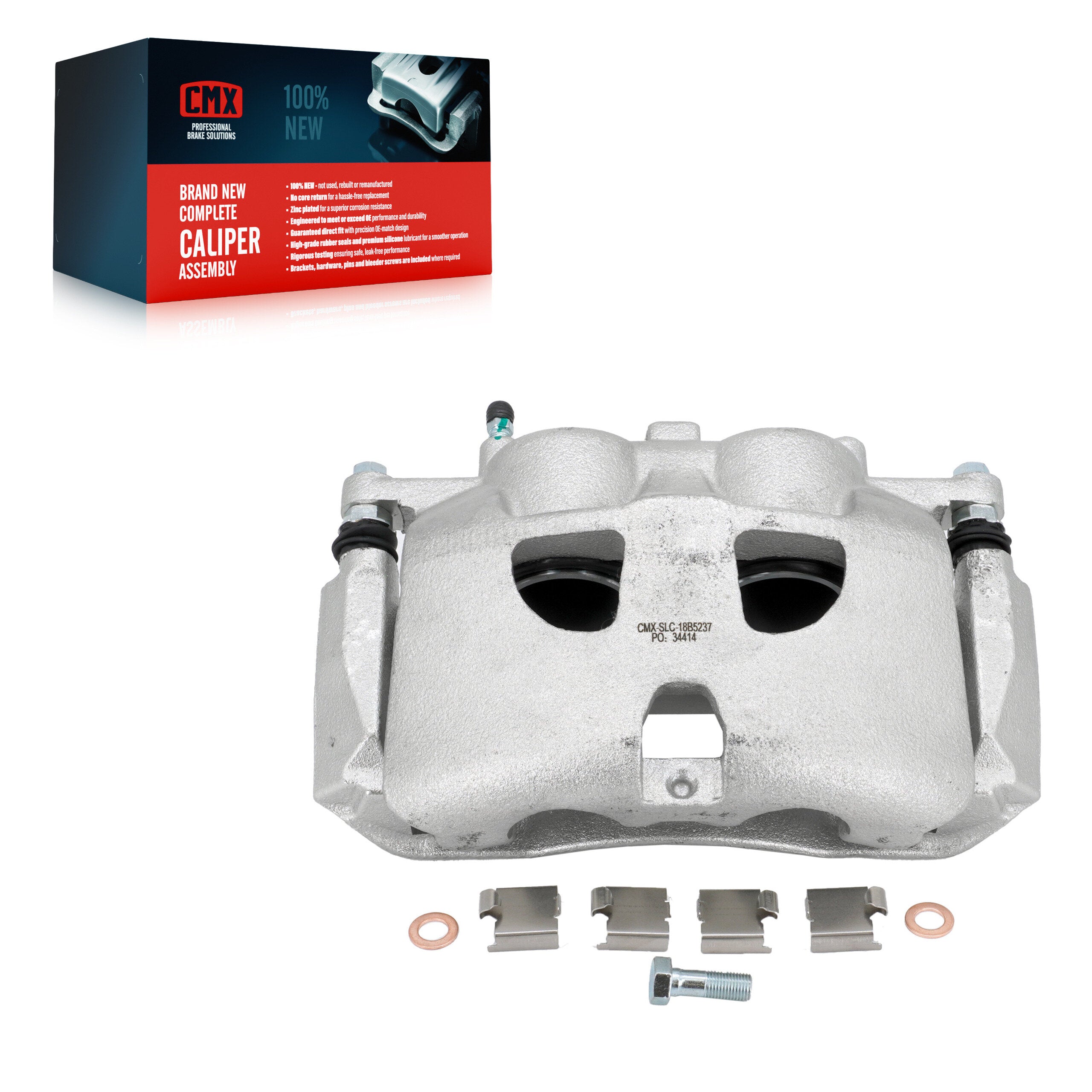 CMX SLC-18B5237 Disc Brake Caliper for 2010-2021 Lincoln Navigator, Ford Expedition, Ford F-150 - Front Left