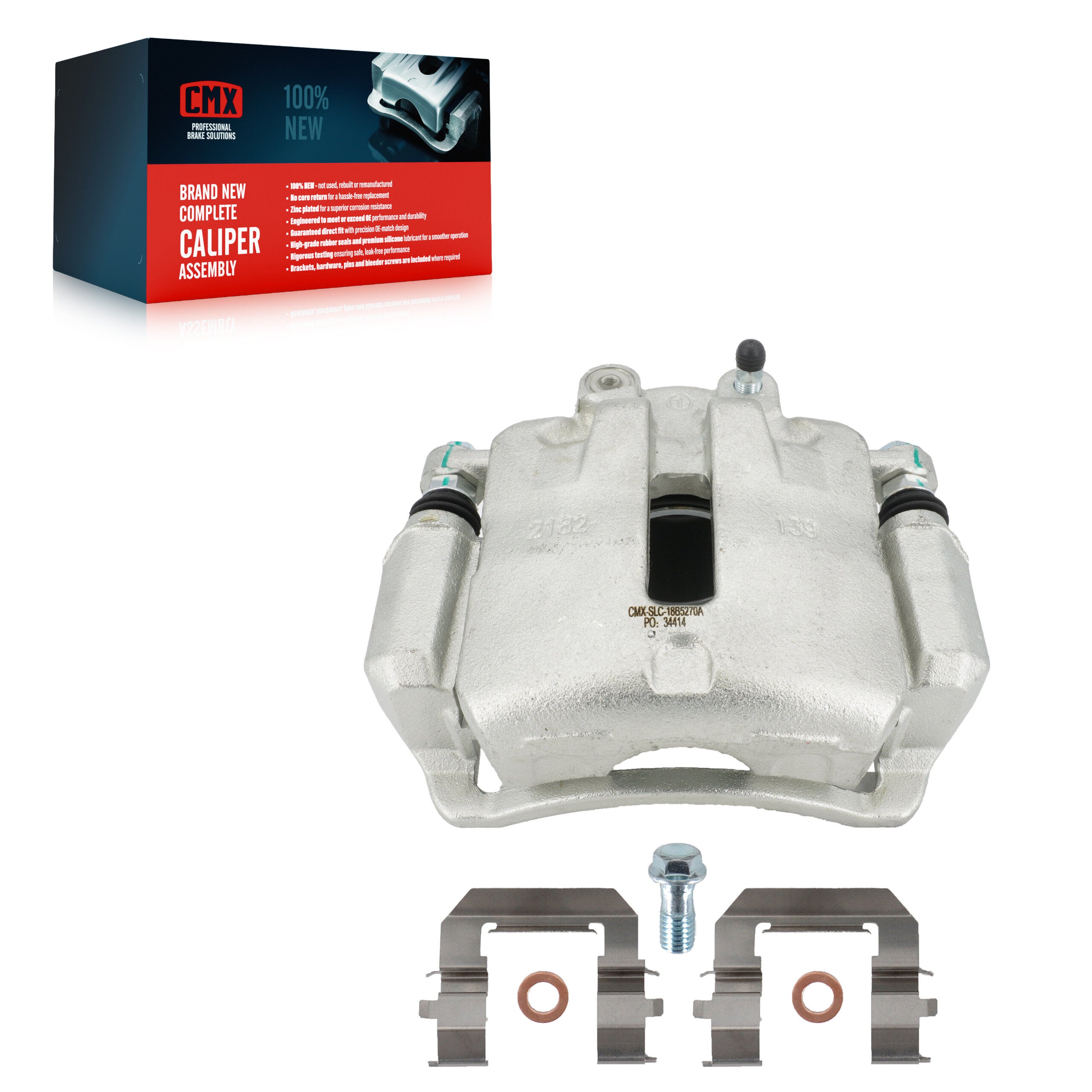CMX SLC-18B5270A Disc Brake Caliper for 2011-2017 Chevrolet Malibu Limited, Chevrolet Malibu, Buick LaCrosse - Front Left