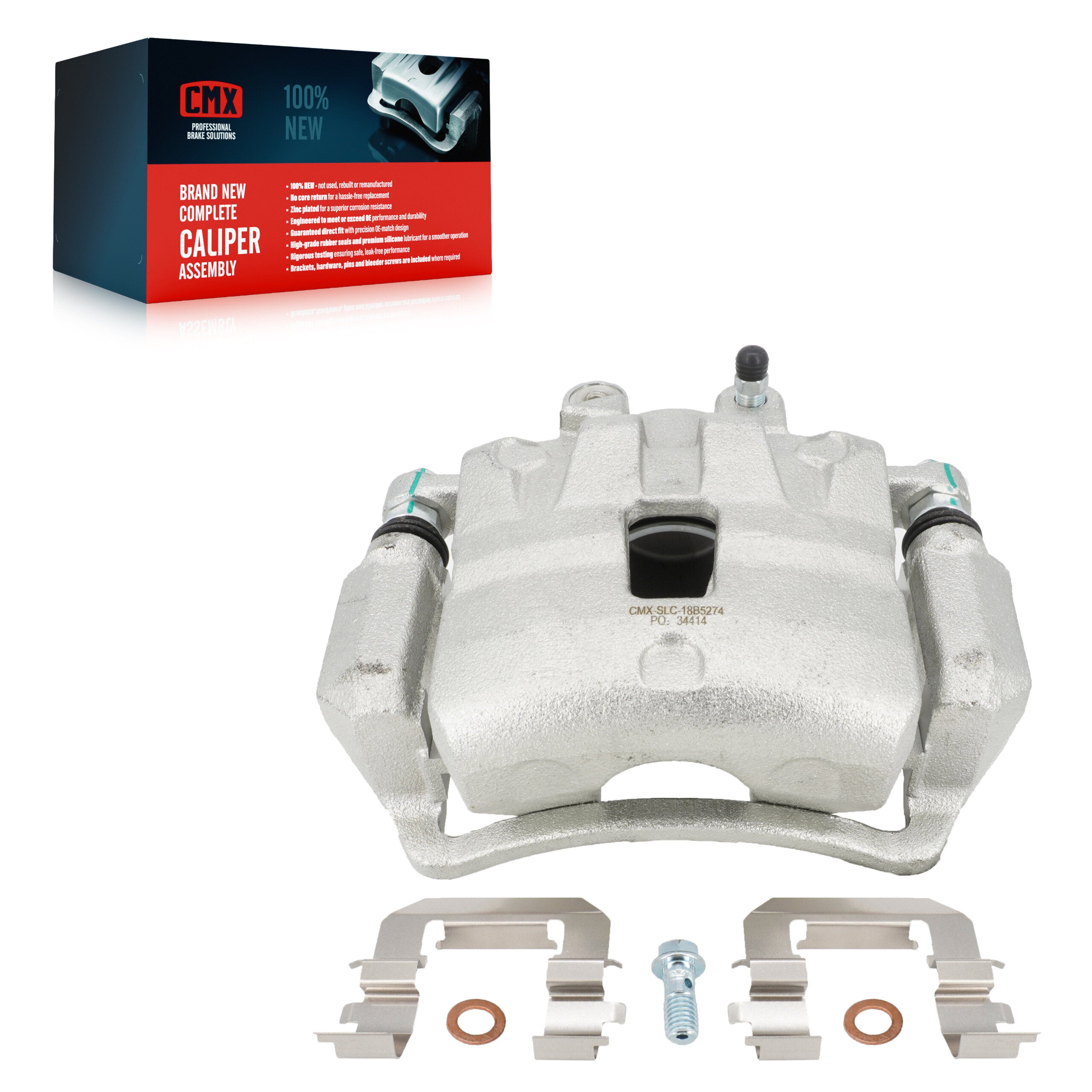CMX SLC-18B5274 Disc Brake Caliper for 2010-2015 Saab 9-5, Chevrolet Camaro - Front Right