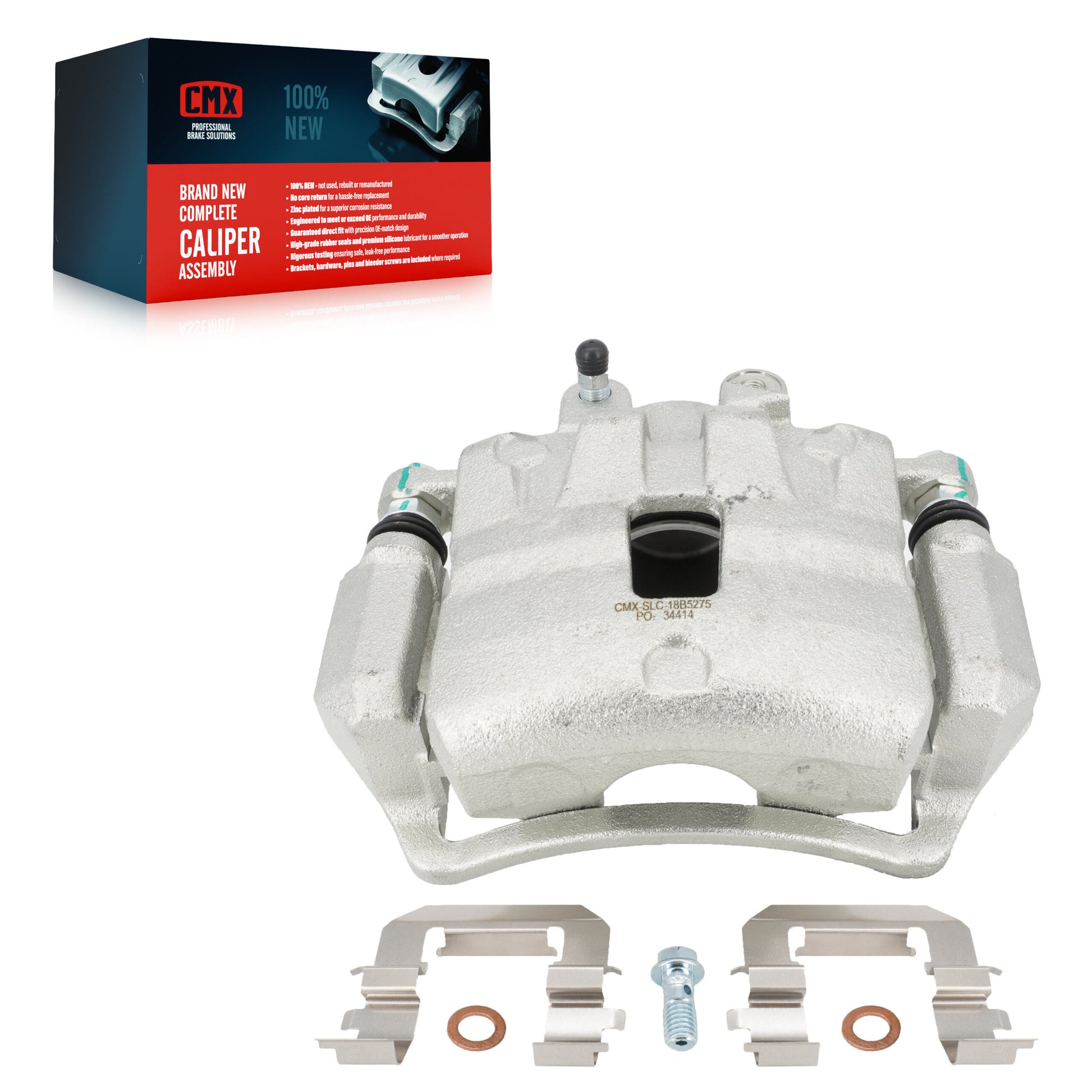 CMX SLC-18B5275 Disc Brake Caliper for 2010-2015 Saab 9-5, Chevrolet Camaro - Front Left
