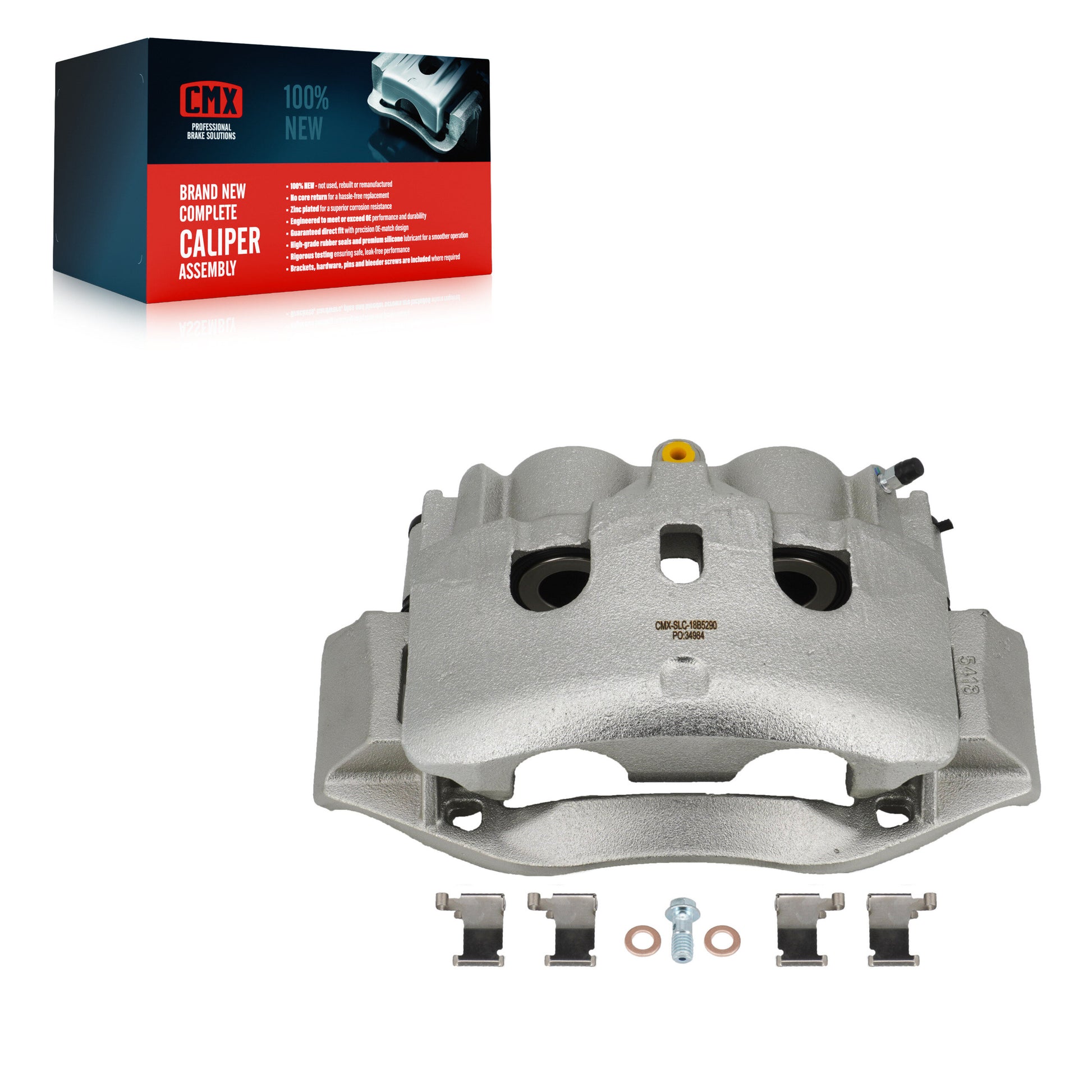 CMX SLC-18B5290 Disc Brake Caliper for 2009-2020 Chevrolet Express 3500, Chevrolet Express 4500, GMC Savana 3500 - Rear Left