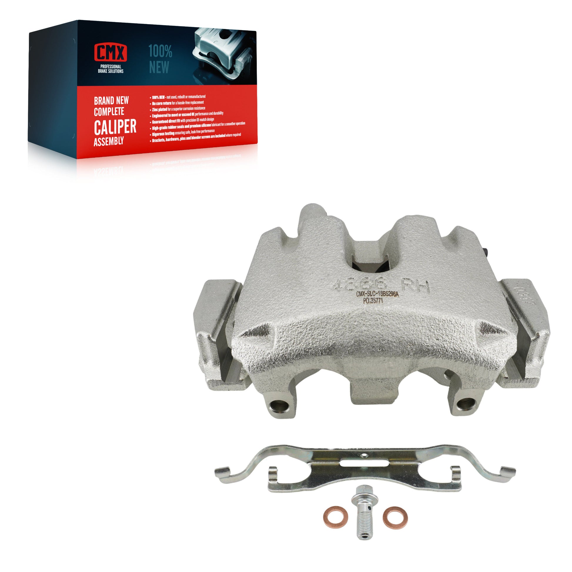 CMX SLC-18B5296A Disc Brake Caliper for 2011-2024 Dodge Durango, Jeep Grand Cherokee - Front Right