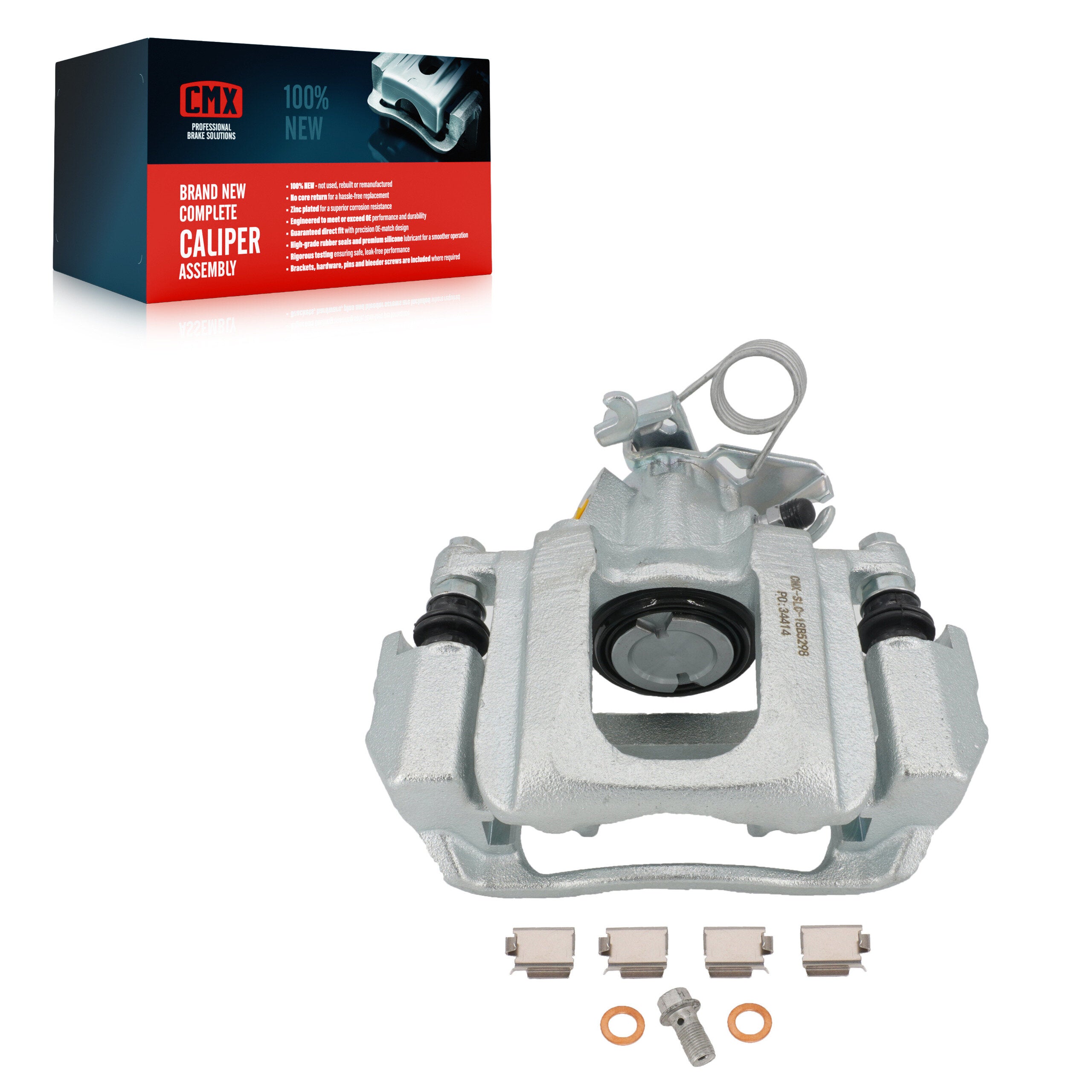 CMX SLC-18B5298 Disc Brake Caliper for 2011-2015 Ford Edge, Lincoln MKX - Rear Right
