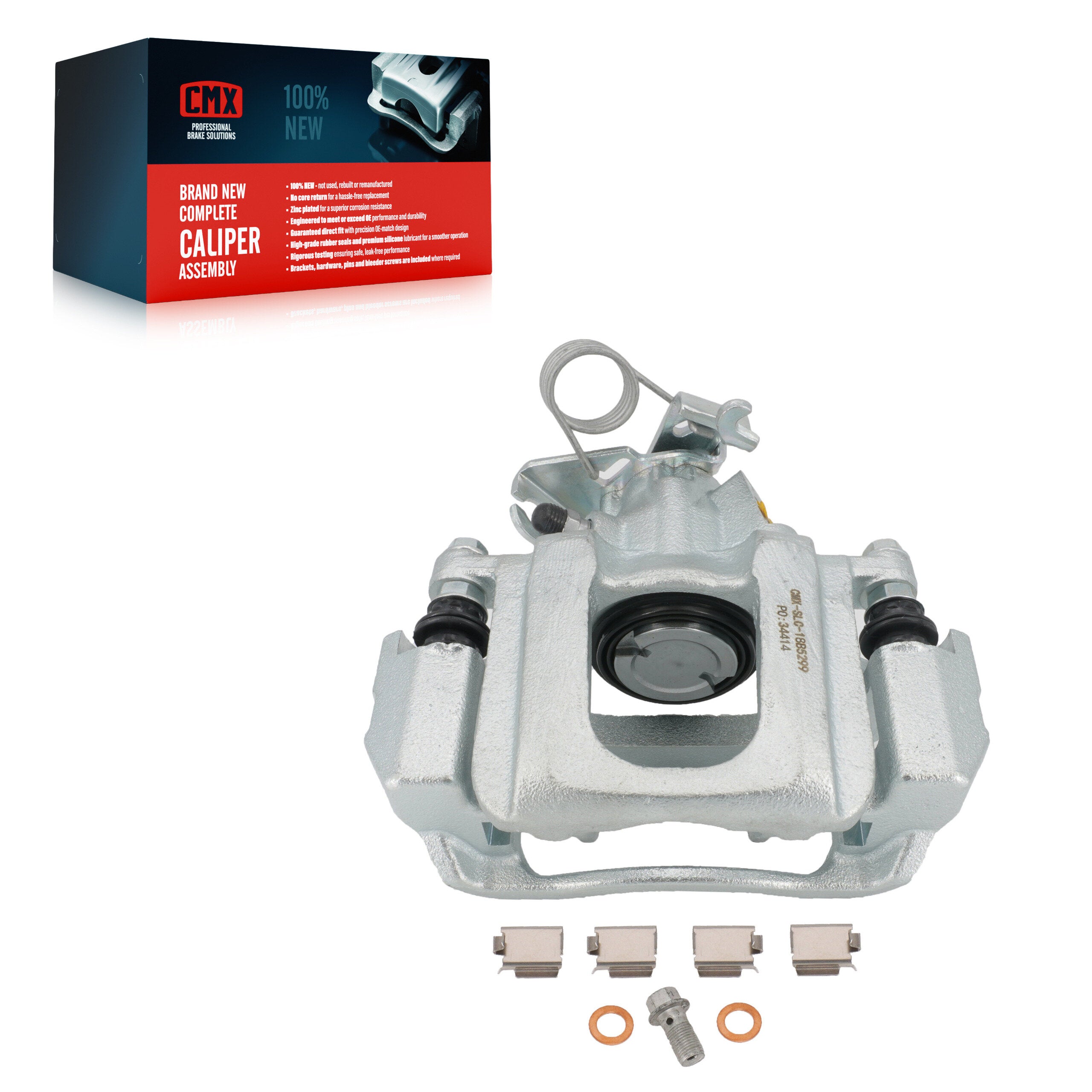 CMX SLC-18B5299 Disc Brake Caliper for 2011-2015 Ford Edge, Lincoln MKX - Rear Left