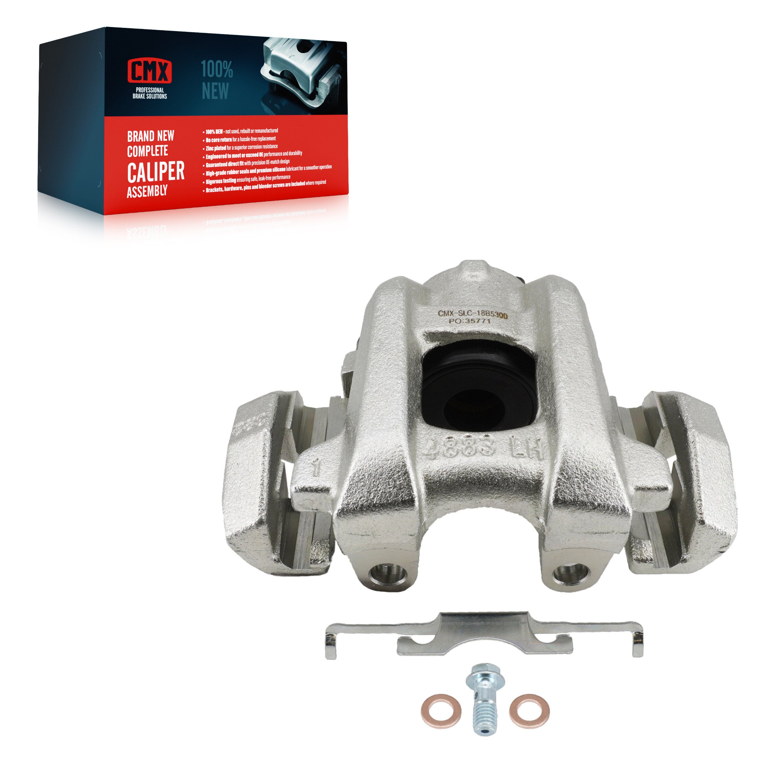 CMX SLC-18B5300 Disc Brake Caliper for 2011-2024 Dodge Durango, Jeep Grand Cherokee - Rear Left