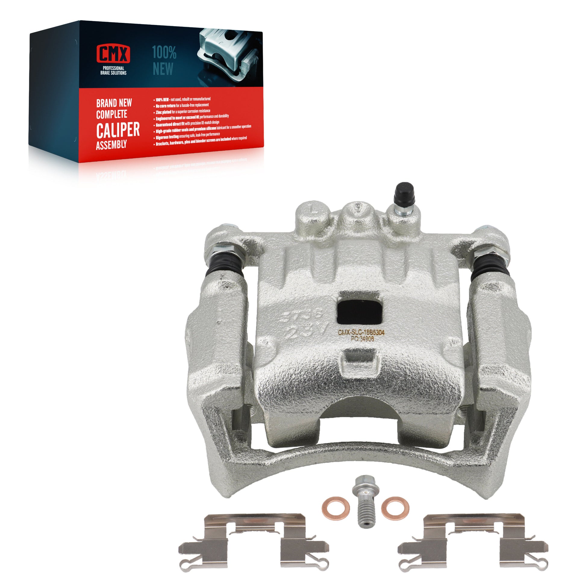 CMX SLC-18B5304 Disc Brake Caliper for 2011-2019 Ford Fiesta - Front Left
