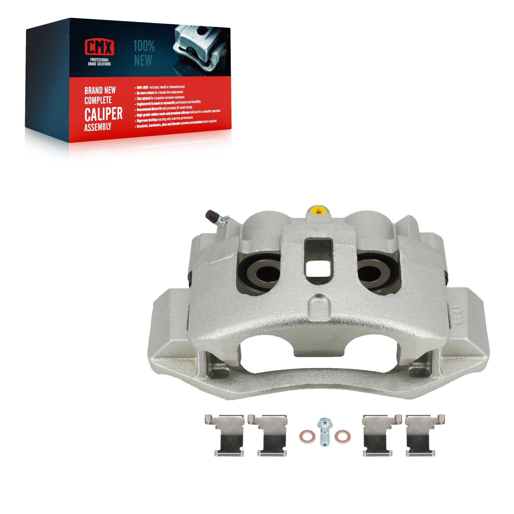CMX SLC-18B5307 Disc Brake Caliper for 2011-2019 Chevrolet Suburban, Chevrolet Suburban 3500 HD, Chevrolet Silverado 2500 HD - Rear Left