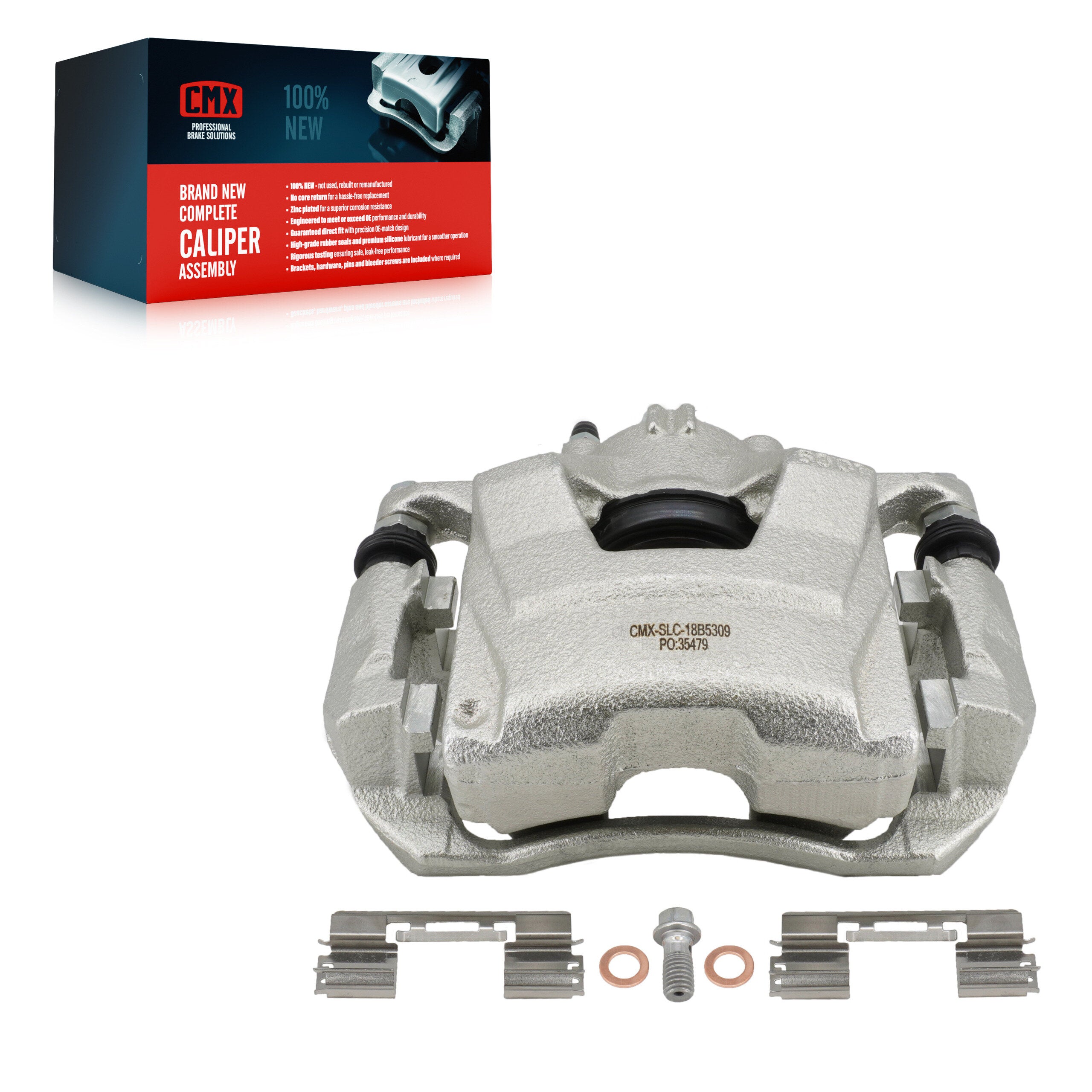 CMX SLC-18B5309 Disc Brake Caliper for 2011-2017 Chevrolet Cruze Limited, Chevrolet Cruze, Chevrolet Sonic - Front Right