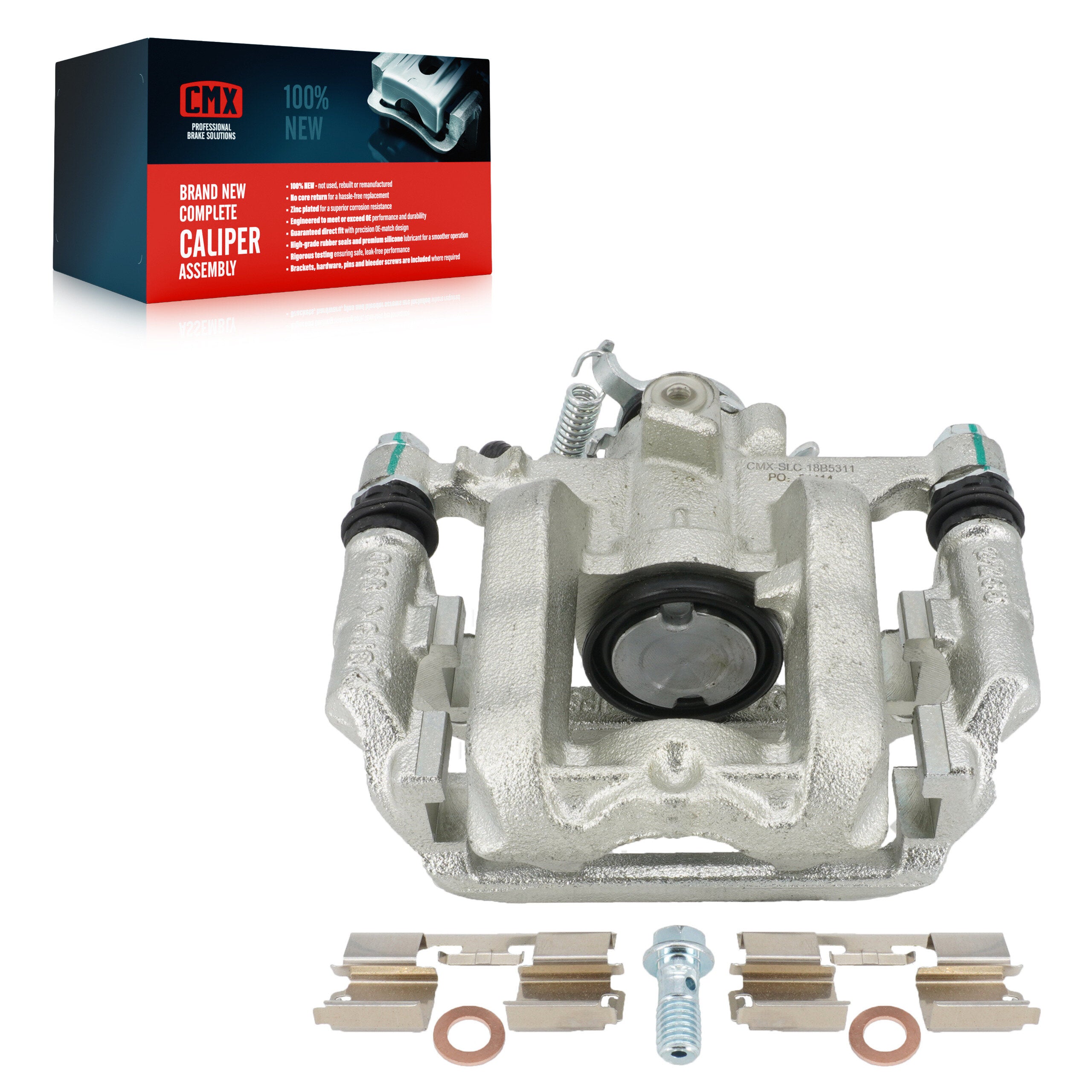 CMX SLC-18B5311 Disc Brake Caliper for 2011-2016 Chevrolet Cruze Limited, Chevrolet Cruze - Rear Left