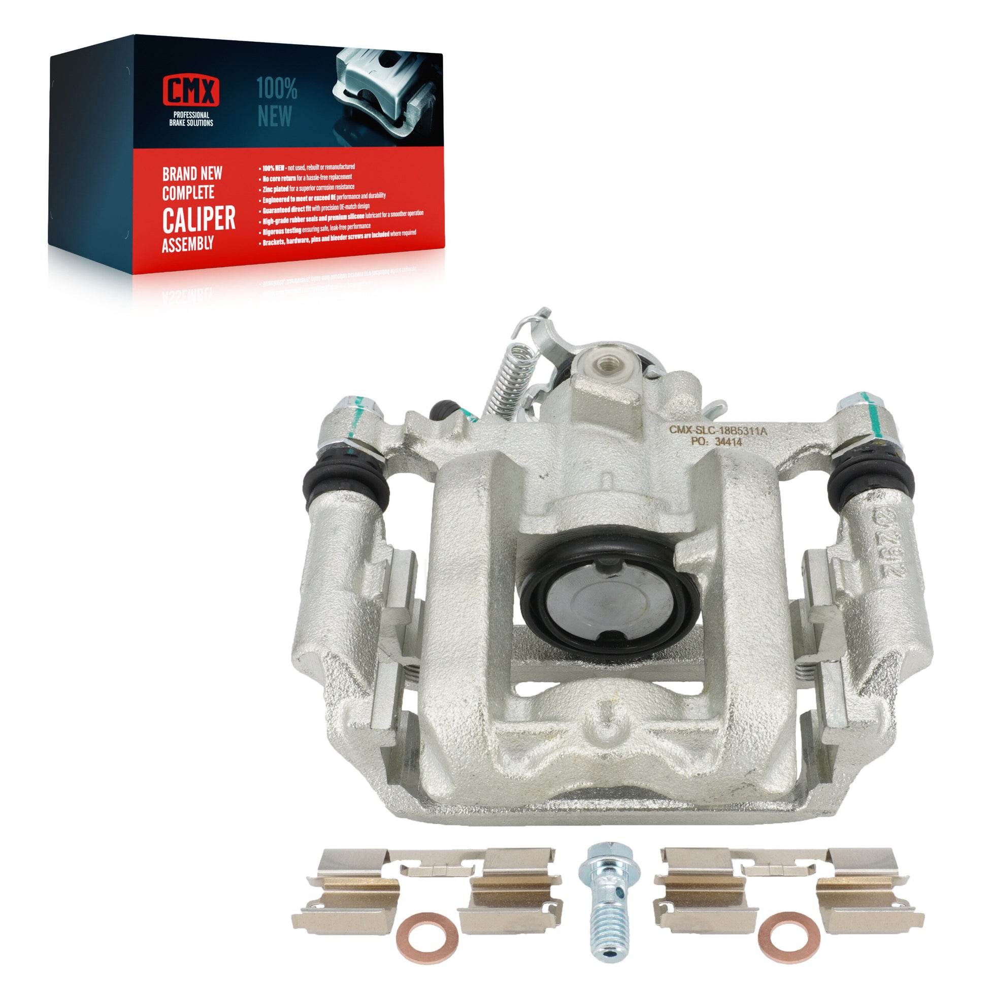 CMX SLC-18B5311A Disc Brake Caliper for 2011-2016 Cadillac ELR, Chevrolet Cruze, Chevrolet Orlando - Rear Left