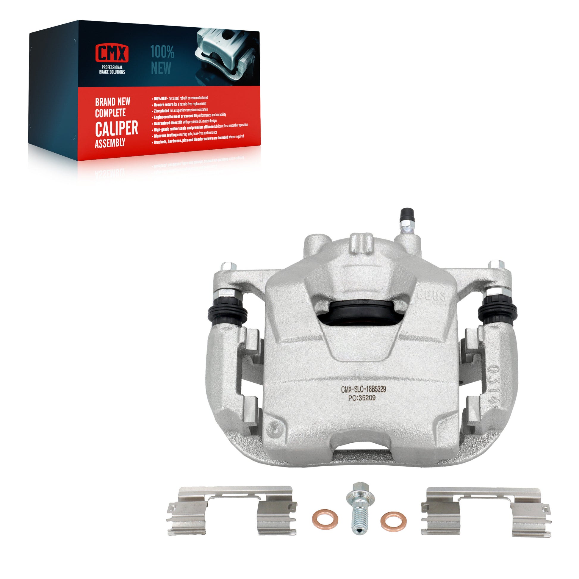 CMX SLC-18B5329 Disc Brake Caliper for 2011-2017 Chevrolet Cruze, Buick Encore, Chevrolet Trax - Front Left