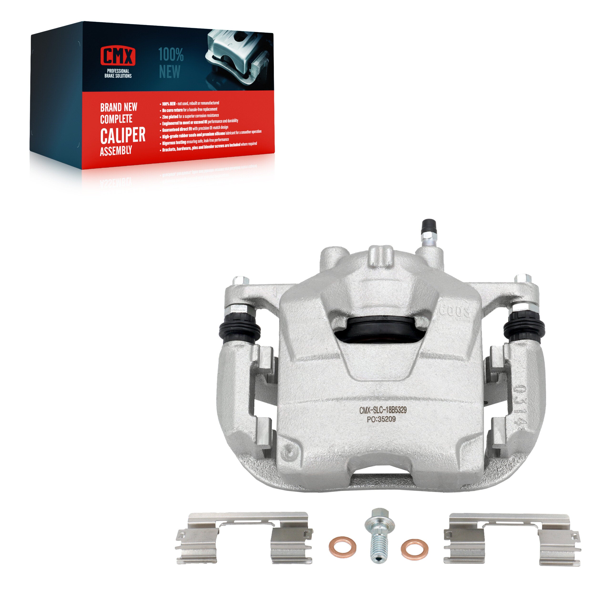 CMX SLC-18B5329 Disc Brake Caliper for 2011-2017 Chevrolet Cruze, Buick Encore, Chevrolet Trax - Front Left