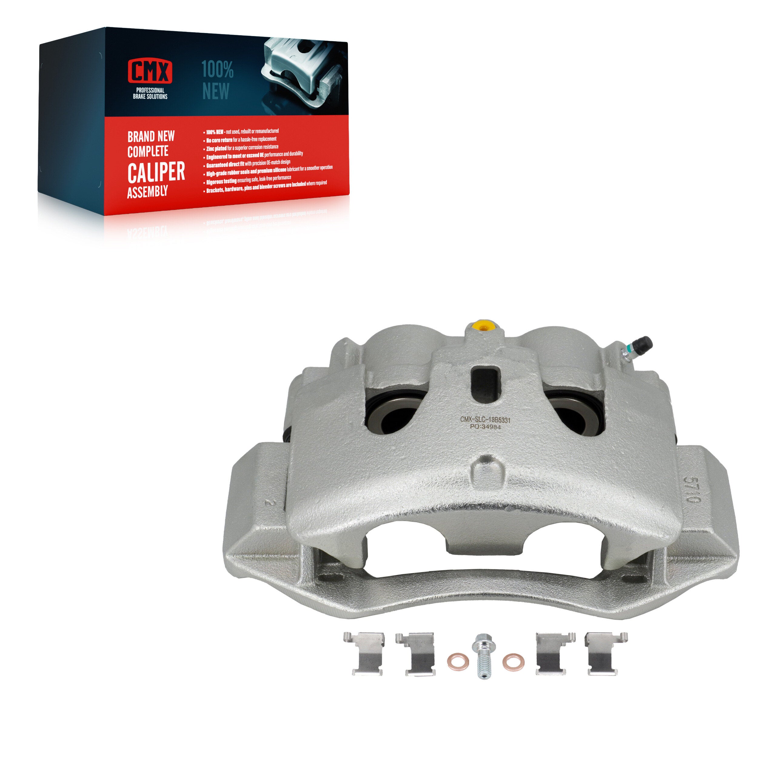 CMX SLC-18B5331 Disc Brake Caliper for 2011-2019 Chevrolet Silverado 3500 HD, GMC Sierra 3500 HD - Rear Right