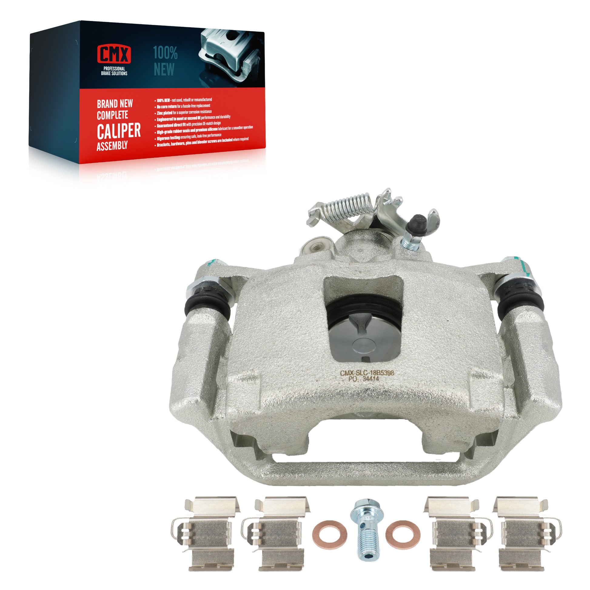 CMX SLC-18B5398 Disc Brake Caliper for 2012-2020 Dodge Grand Caravan, Ram C/V, Chrysler Town & Country - Rear Right