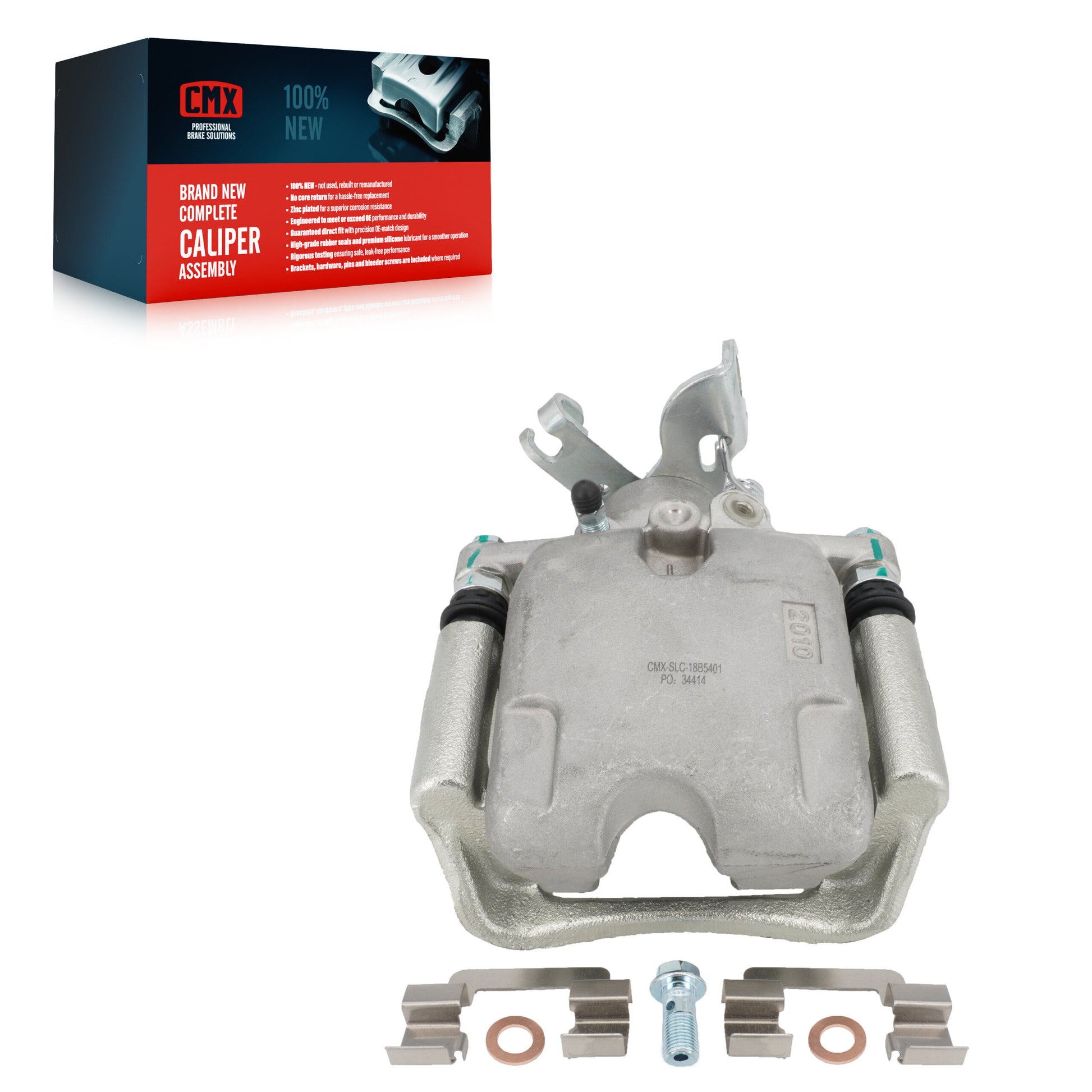 CMX SLC-18B5401 Disc Brake Caliper for 2010-2011 Buick Allure, Buick LaCrosse - Rear Left