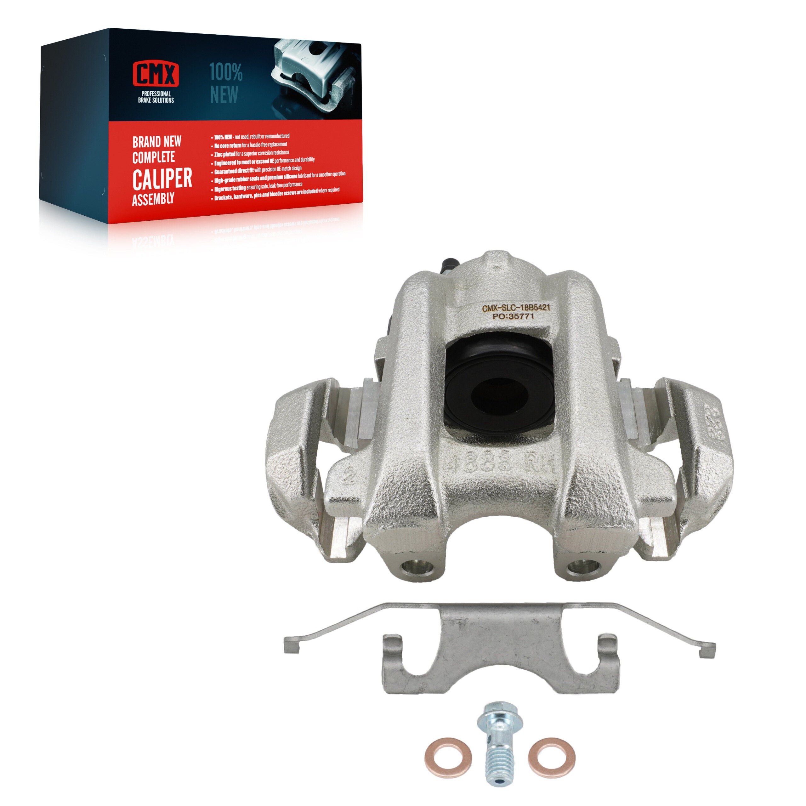 CMX SLC-18B5421 Disc Brake Caliper for 2011-2024 Dodge Durango, Jeep Grand Cherokee - Rear Right
