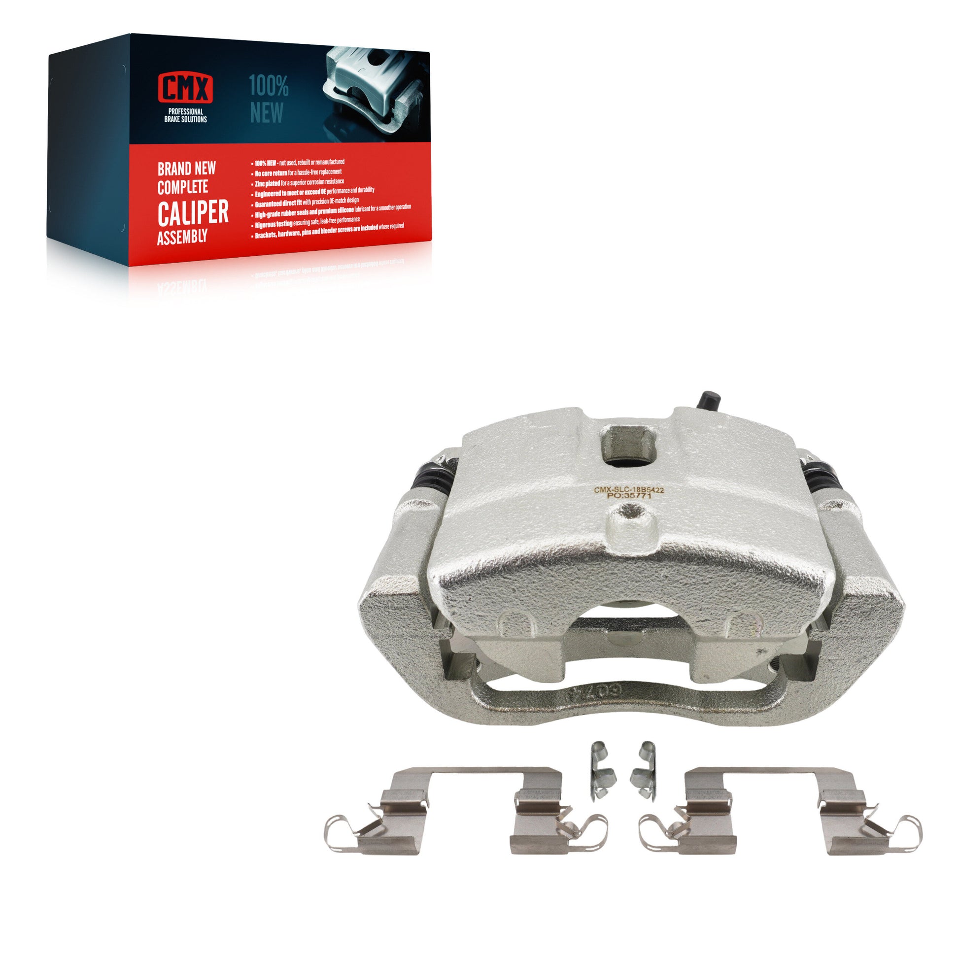 CMX SLC-18B5422 Disc Brake Caliper for 2013-2017 Chrysler 200, Dodge Dart - Front Left