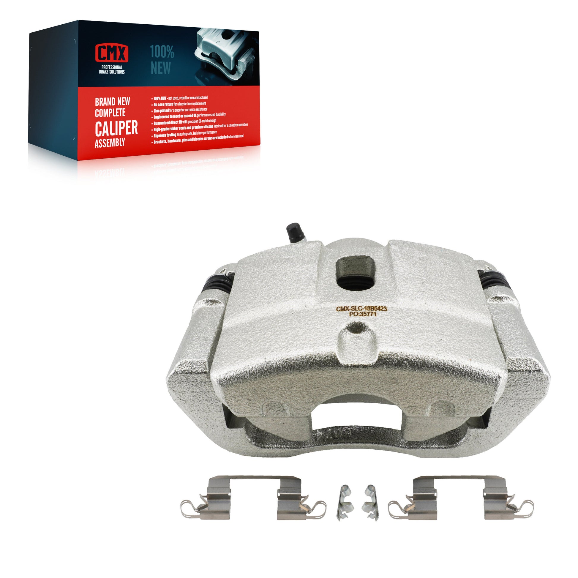CMX SLC-18B5423 Disc Brake Caliper for 2013-2017 Chrysler 200, Dodge Dart - Front Right