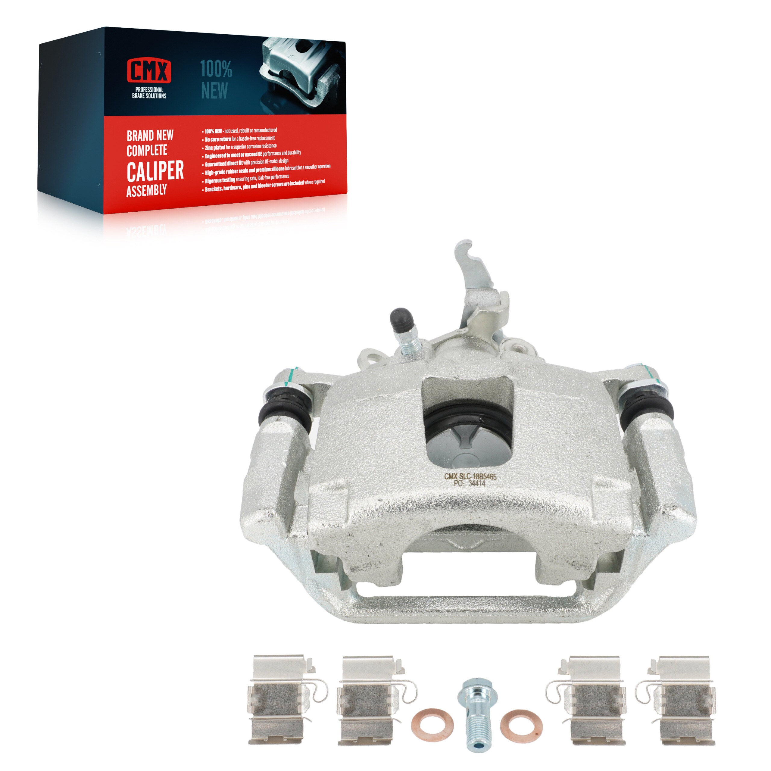 CMX SLC-18B5465 Disc Brake Caliper for 2012-2020 Dodge Journey - Rear Left