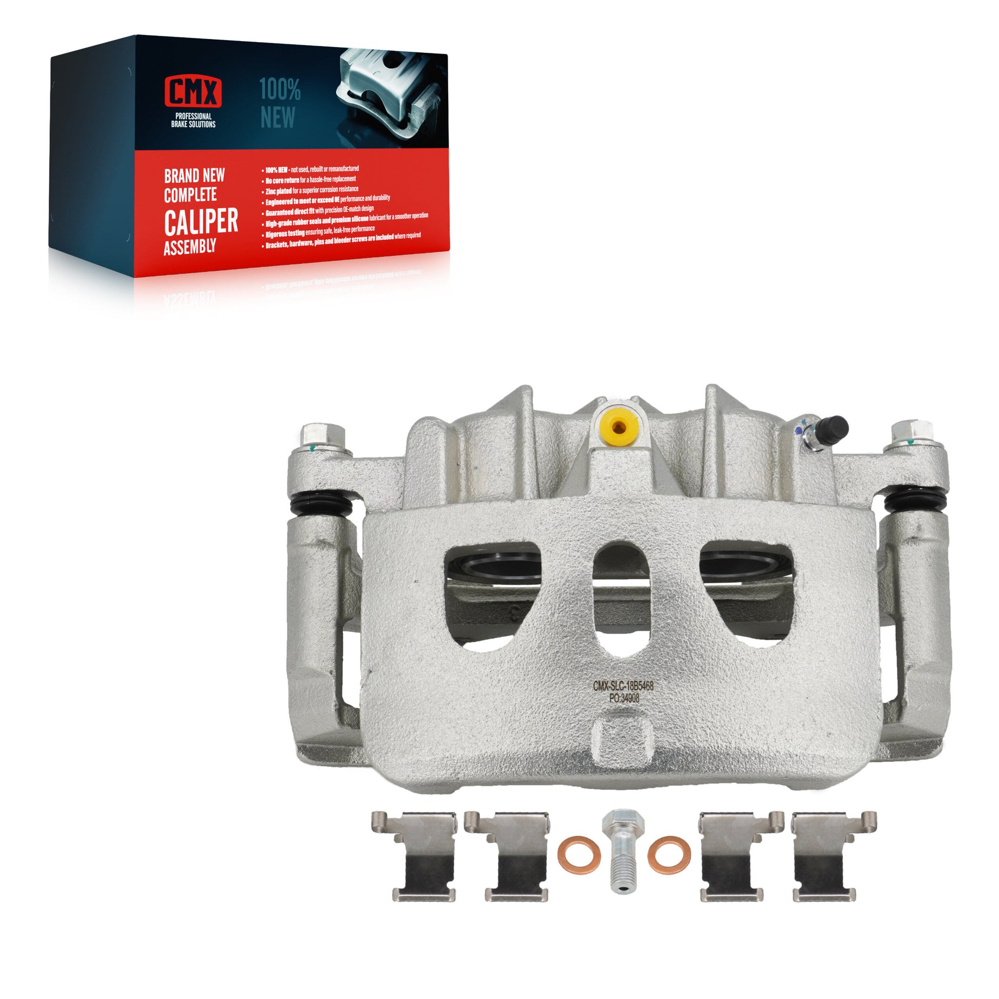 CMX SLC-18B5468 Disc Brake Caliper for 2013-2019 Ford Special Service Police Sedan, Ford Explorer, Ford Flex - Front Left