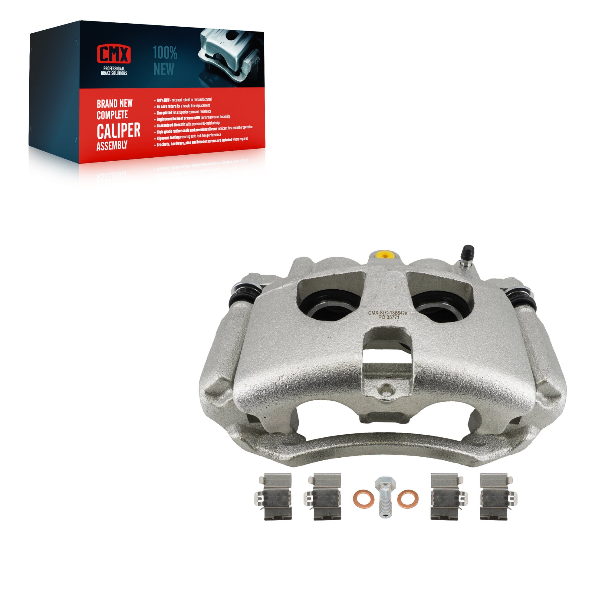 CMX SLC-18B5478 Disc Brake Caliper for 2013-2023 Ford F-350 Super Duty, Ford F-450 Super Duty - Rear Right