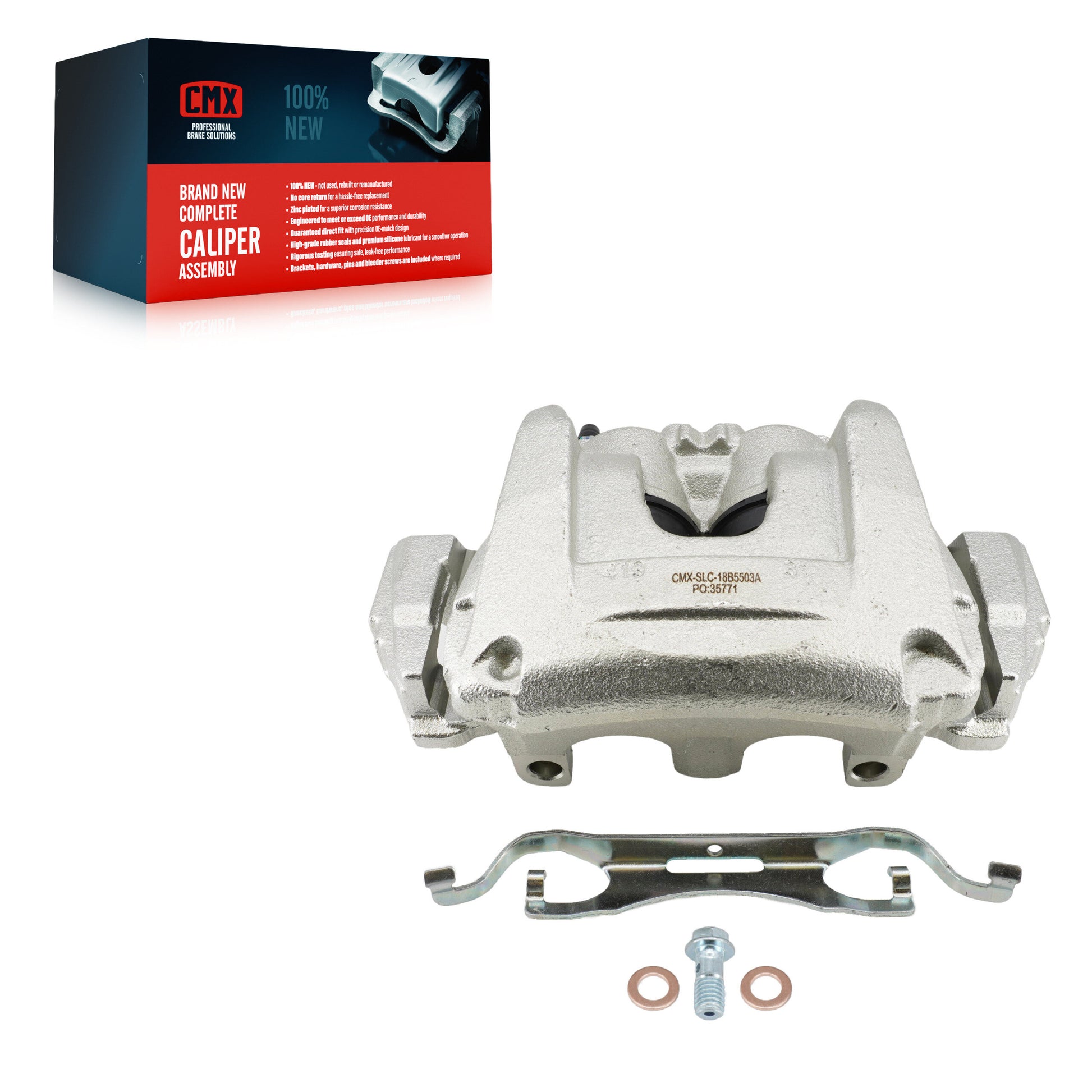 CMX SLC-18B5503A Disc Brake Caliper for 2015-2024 Ford Edge, Lincoln Continental, Lincoln MKX - Front Right
