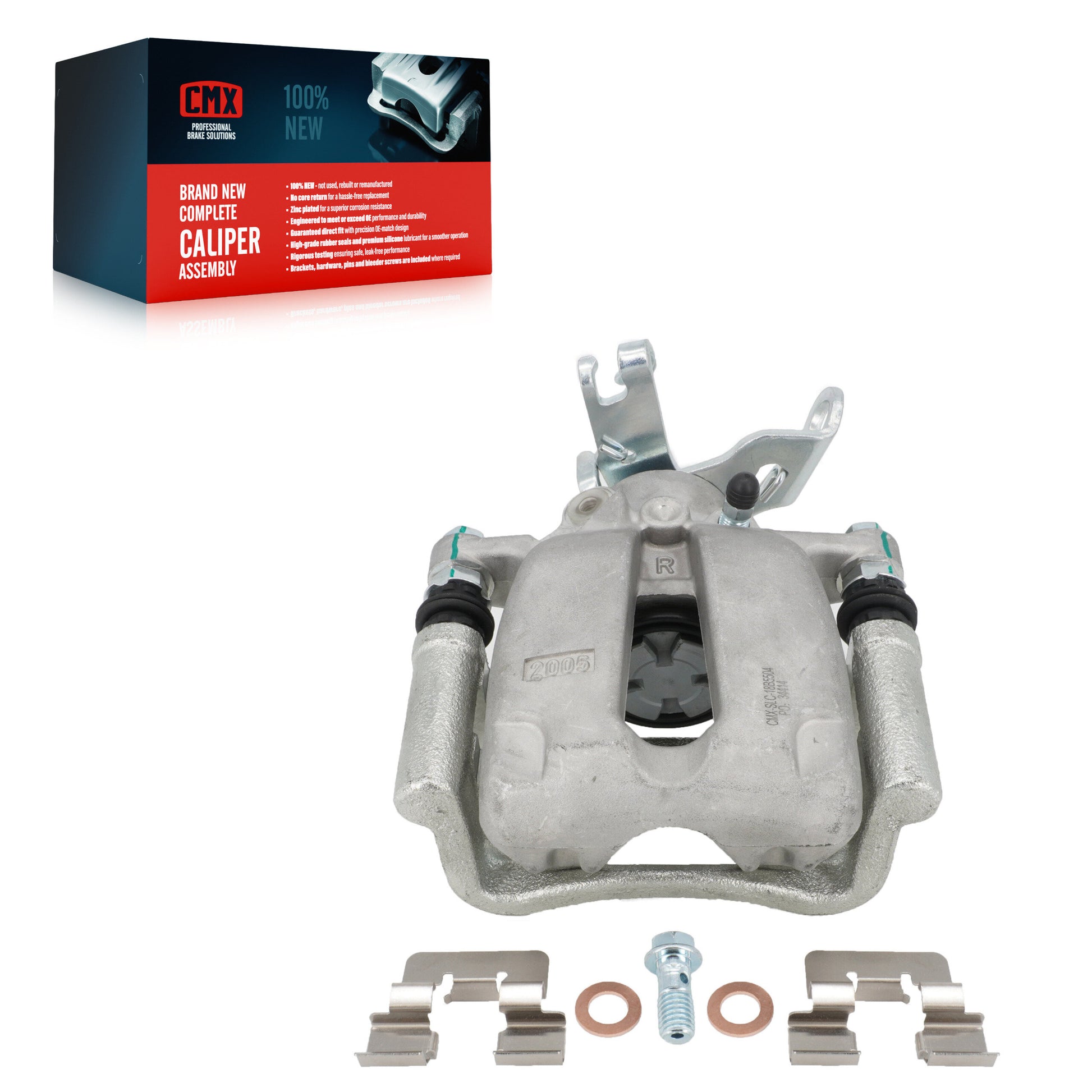 CMX SLC-18B5504 Disc Brake Caliper for 2014-2016 Chevrolet Malibu Limited, Chevrolet Malibu - Rear Right